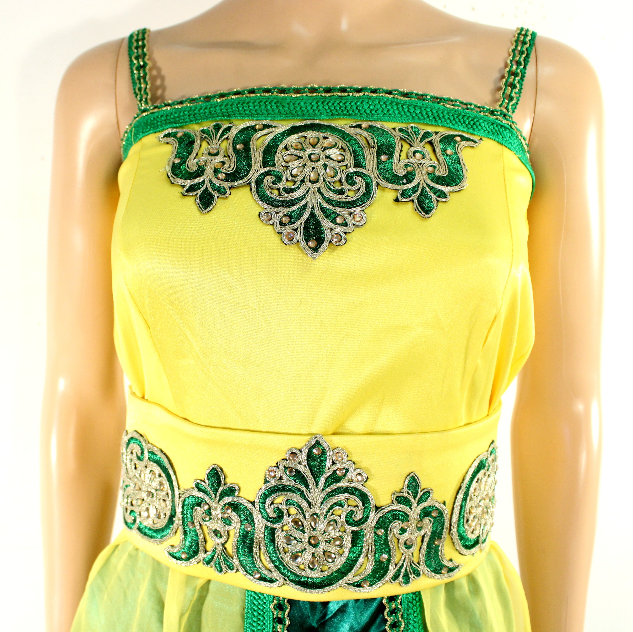 Robe Longue Soire Orientale & Verte Taille Estime XS - Label Emmaus - Modalova