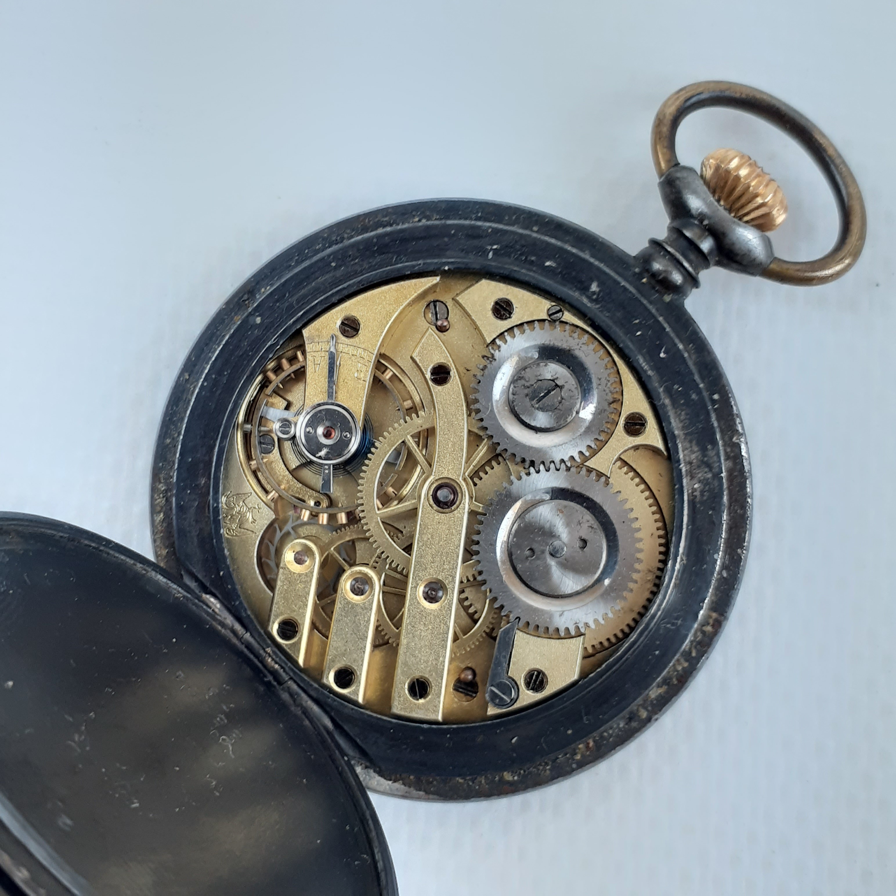 Montre de poche Gousset Besançon N° 35304 Bon état - Vue 4 - 