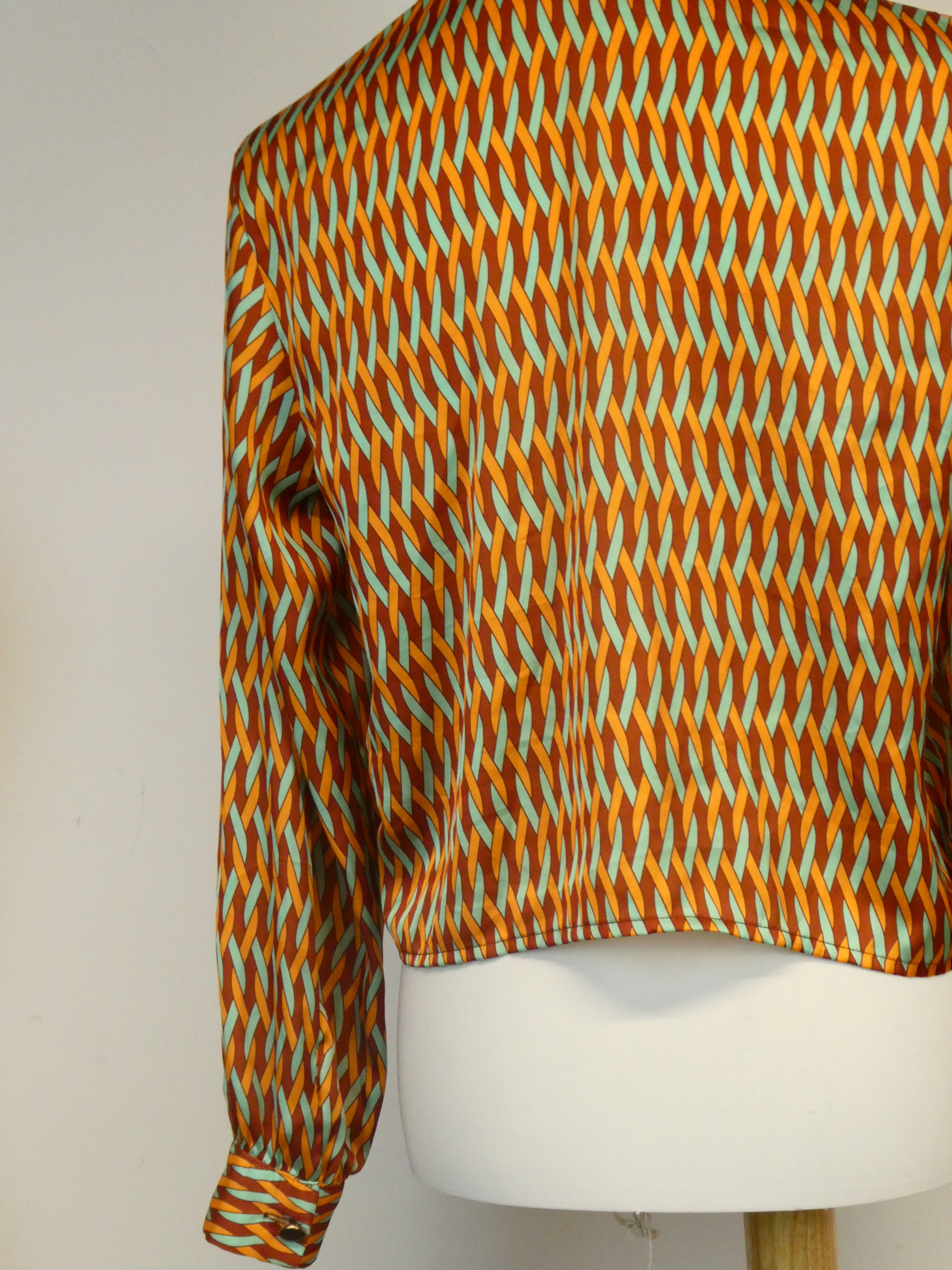 Pimkie chemise manches longues encolure tailleur à motif linéaire - Taille L - Photo 9