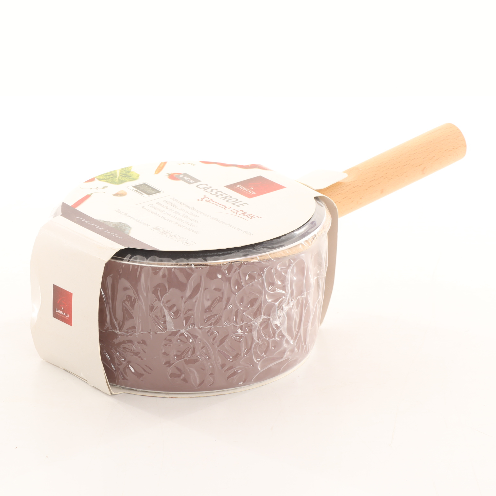 Casserole Conique En Cuivre Baumalu 20 Cm - Intérieur étamé, Manche En Fonte, Compatible Tous Feux Sauf Induction