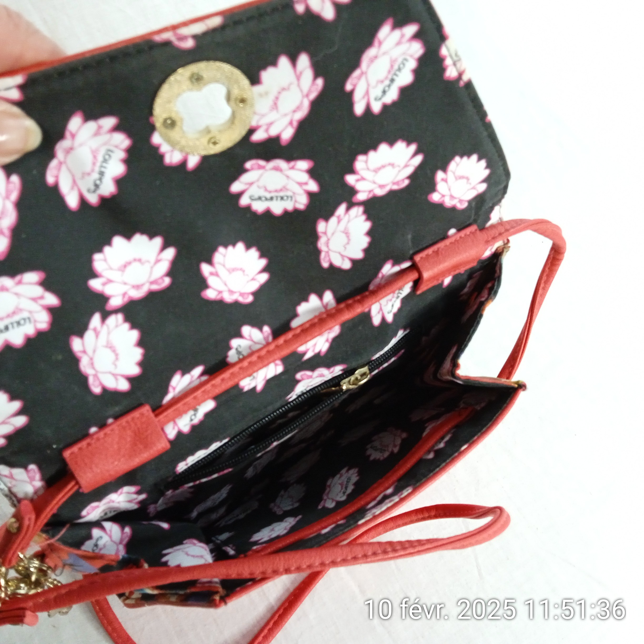 Sac pochette bandoulière Rouge LOLLIPOPS - Photo 2