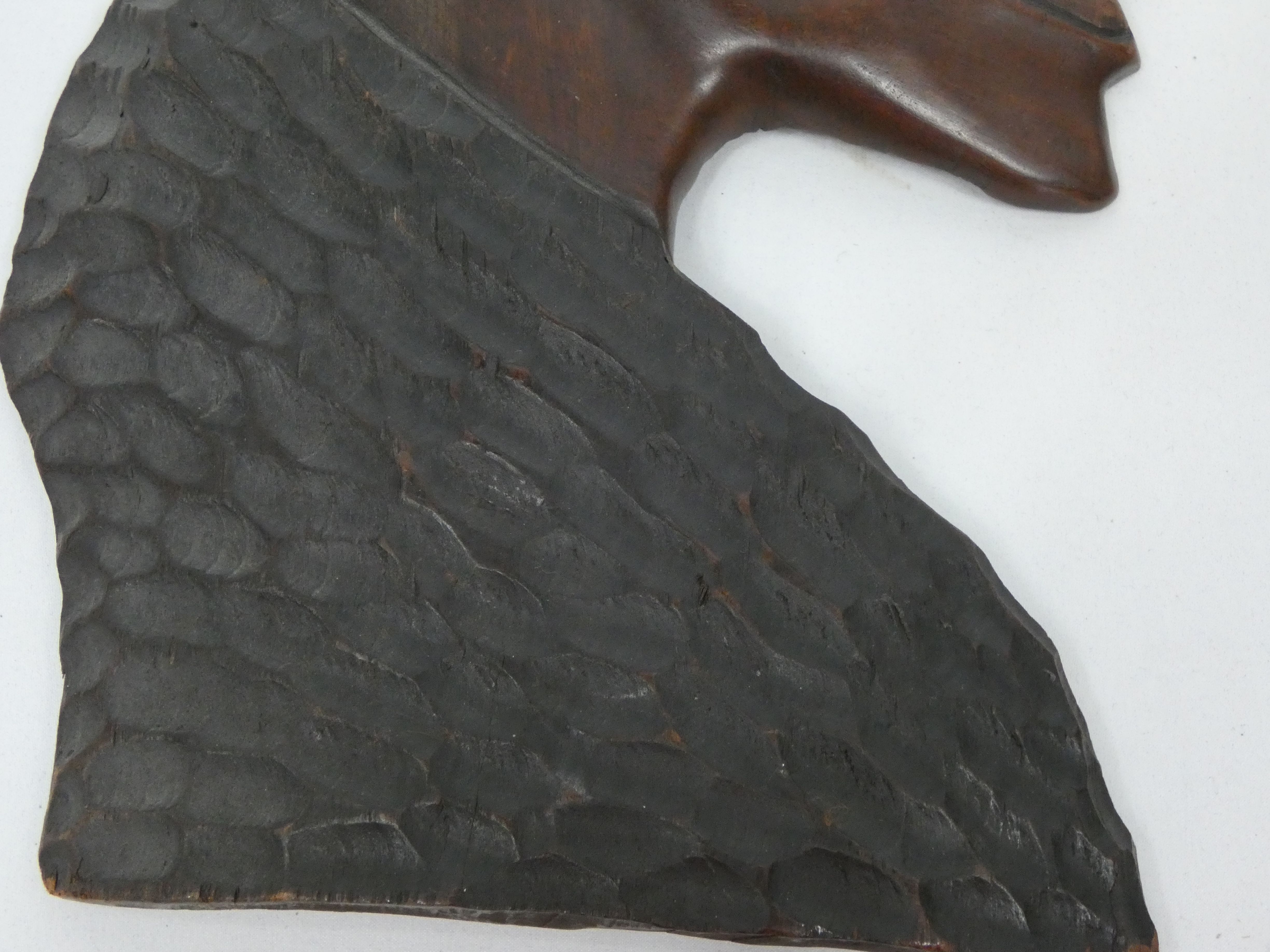 Paire de profiles en bois exotique africain - Photo 4
