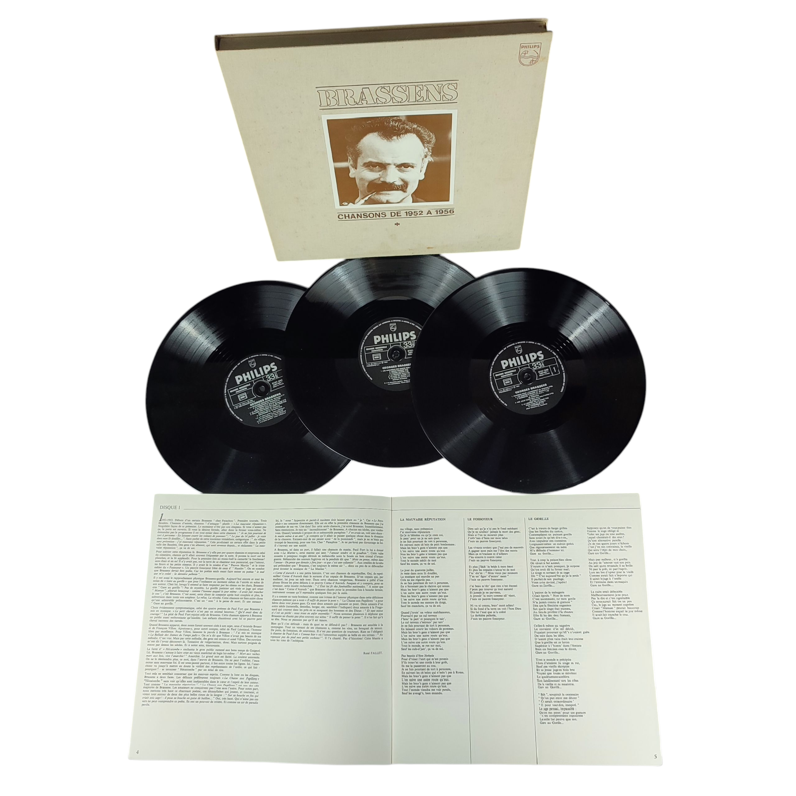 Voir photo 2 de 4 coffrets disques vinyles BRASSENS 1952 à 1976 4 coffrets disques vinyles BRASSENS 1952 à 1976 État correct - Vue 2 -
