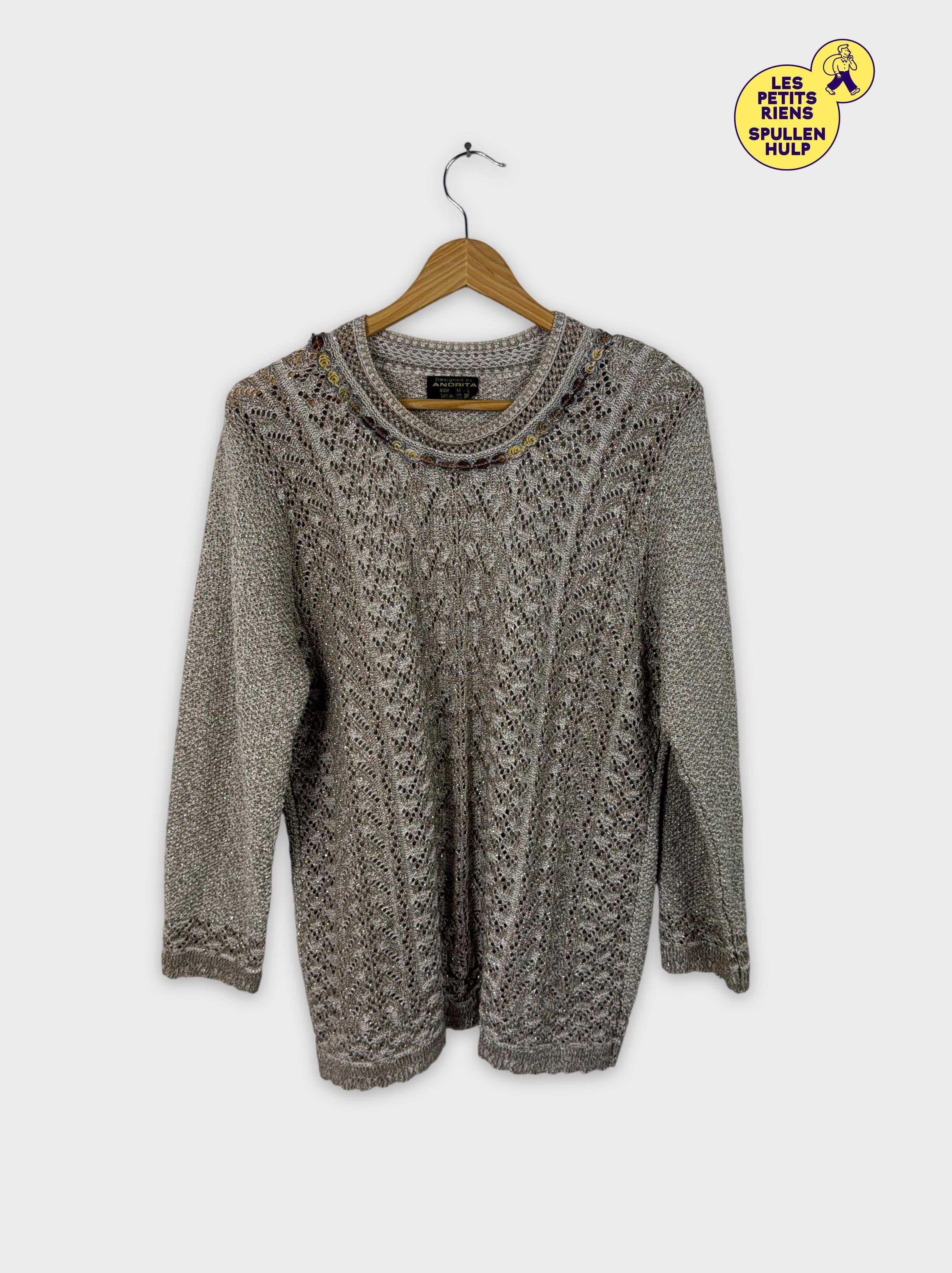 Pull tricot beige Andrita L - andrita - Modalova