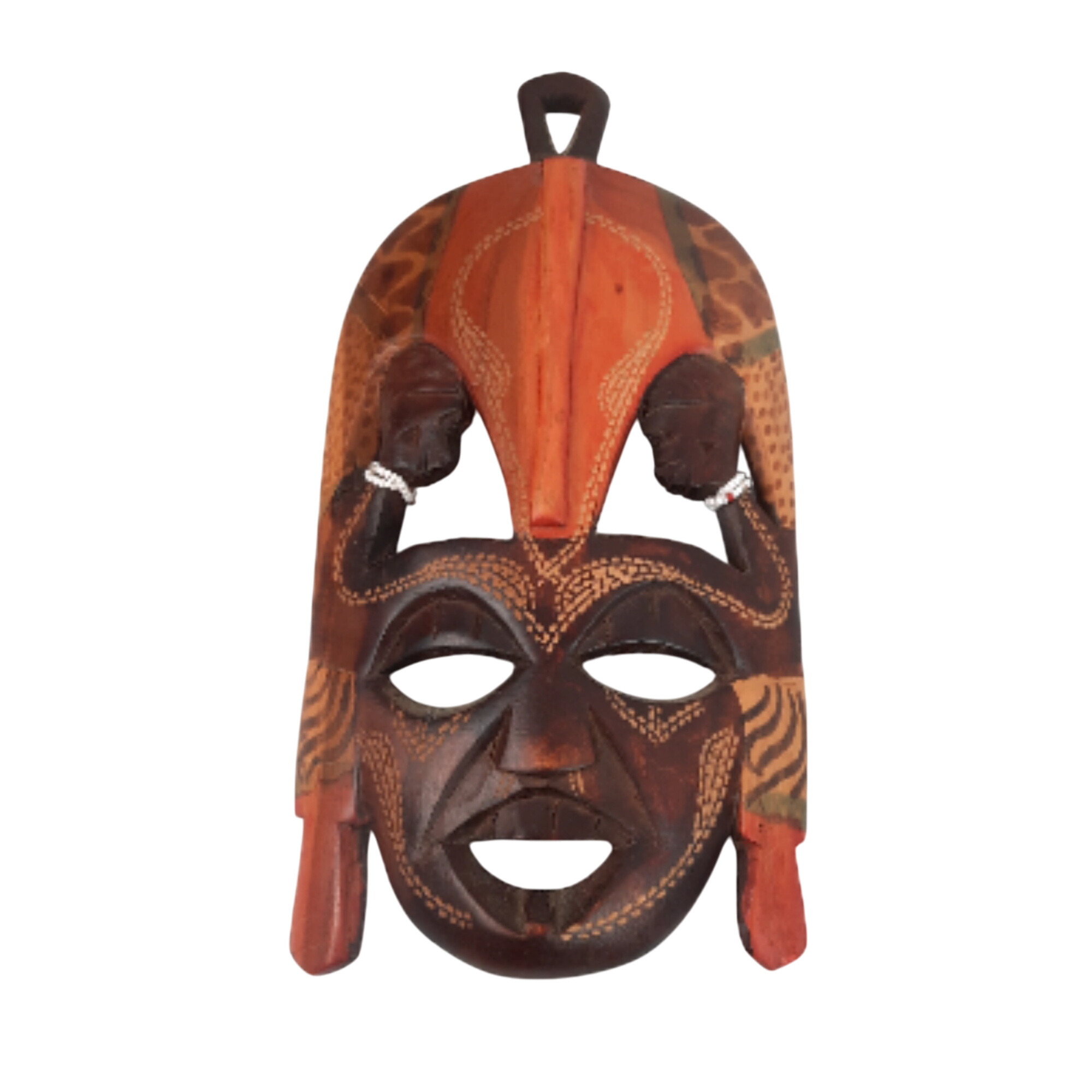 Masque africain en Bois gravé à la main de Kenya - Photo 0