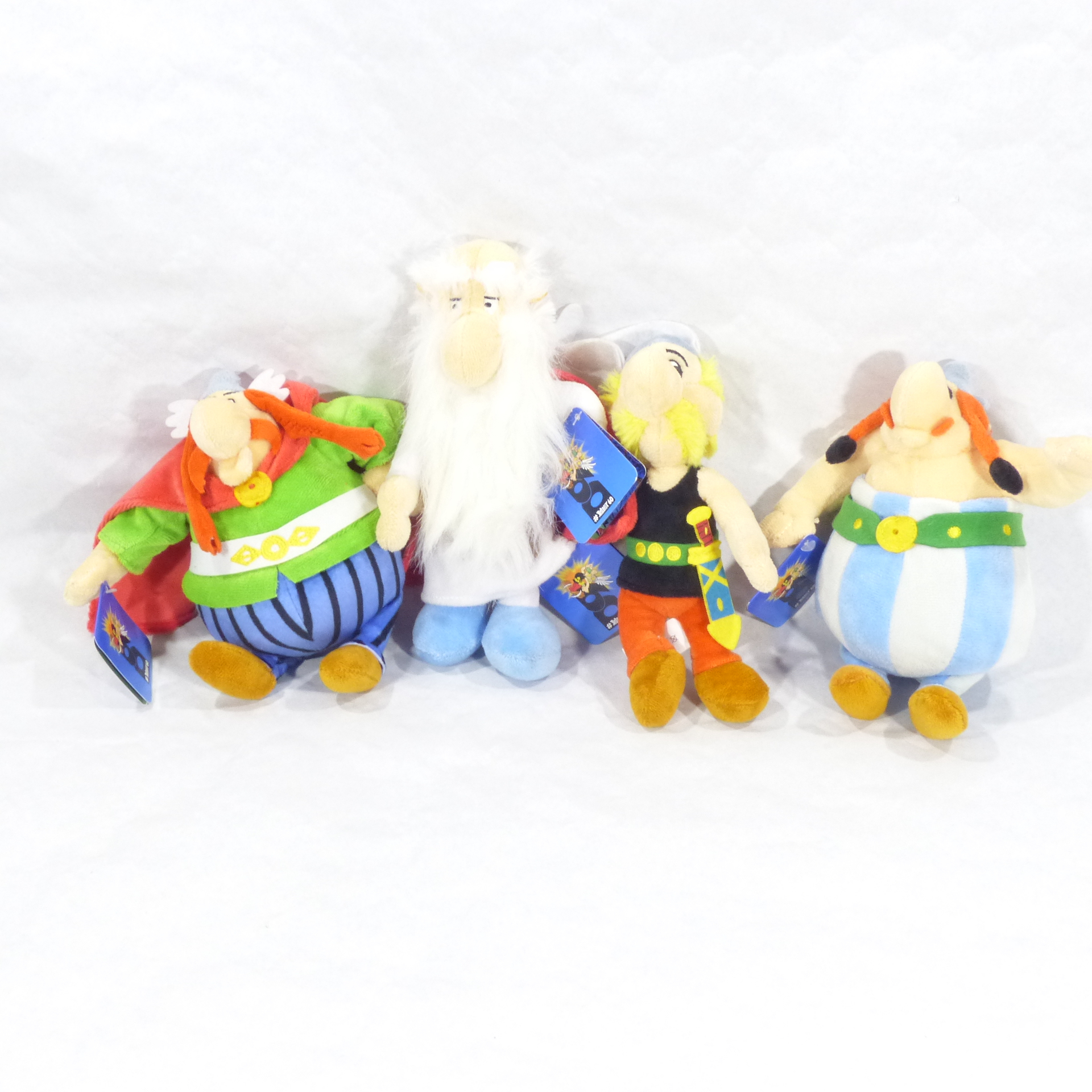 Lot de 4 peluches '60ème Anniversaire' - Astérix / Les éditions Albert