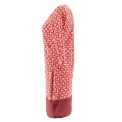 Robe bordeaux et rouge à fleurs - Femme - In Extenso - Taille S - Photo 1