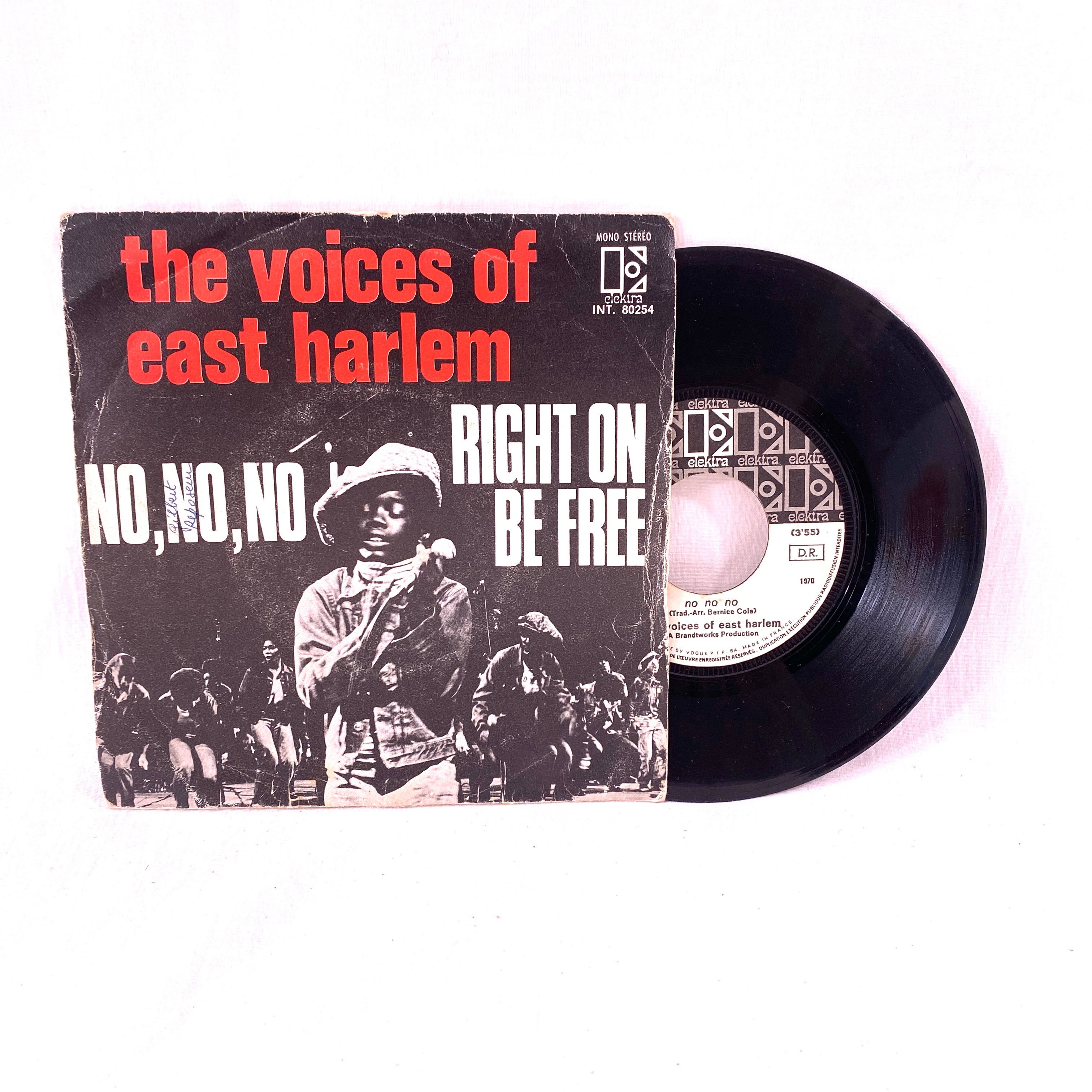 Vinyles 45 T - The voices of east Harlem - No,no,no et Right on be free - Bon état - Photo 2