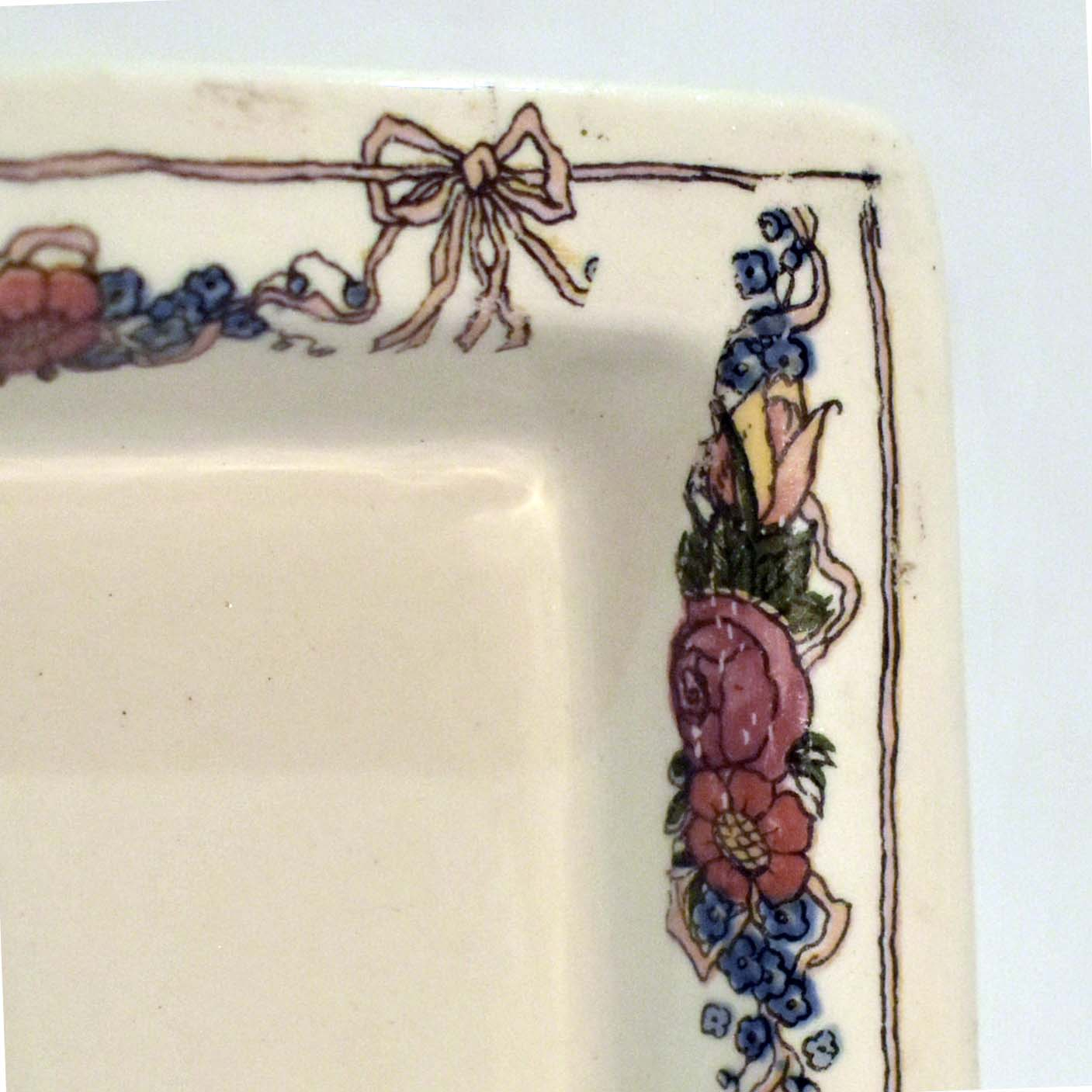 Plateau Métal Décor Obernai - Sarreguemines - Vintage