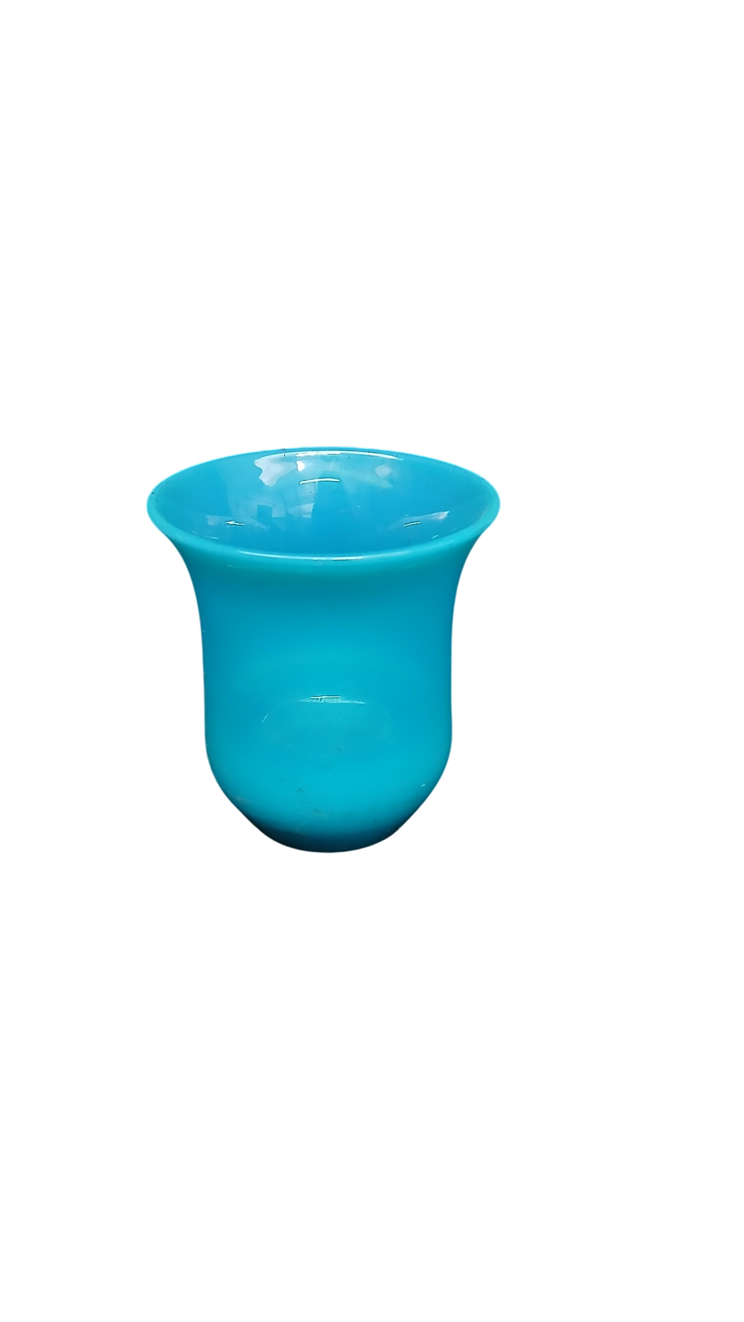 Petit vase bleu opaline vintage ancien 💐🪻🥀 - Photo 0
