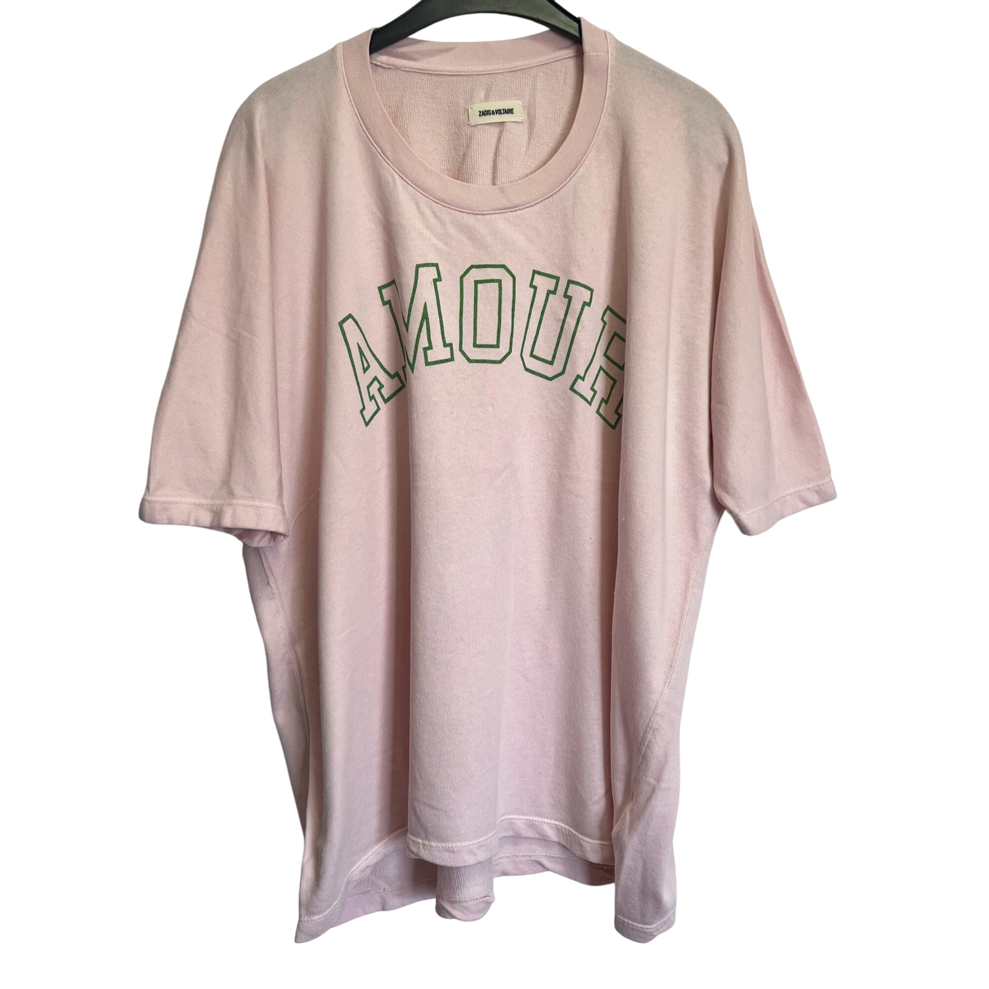Sweat Zadig & Voltaire Rose manches courtes - TL Très bon état -  reconditionné disponible sur Label Emmaüs