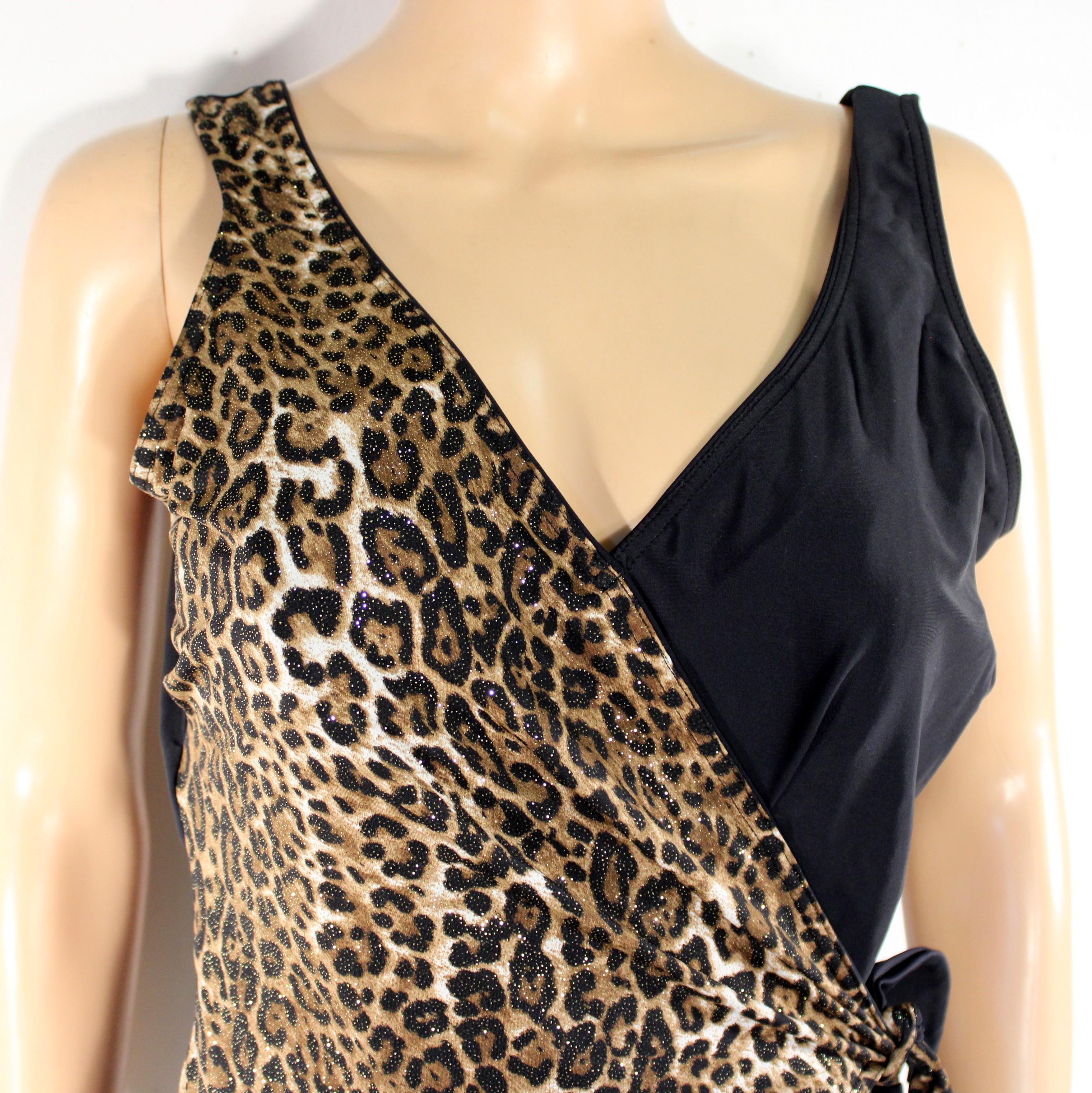 Maillot De Bain Noir Léopard LAGUNE Taille 52 - Photo 1