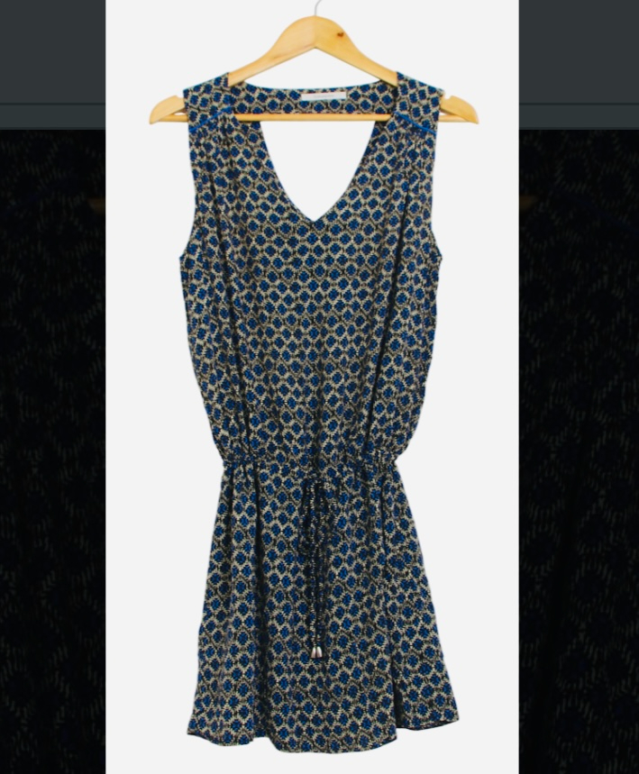 Robe - S -  motifs gomtriques , dcollet V - sud express - Modalova