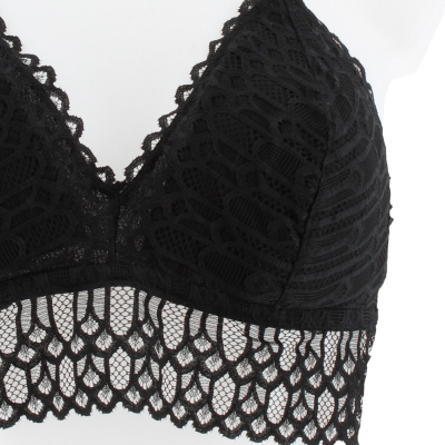 Soutien gorge noir imprimé dentelle avec armatures - Kiabi - femme - taille - 100D - Photo 4
