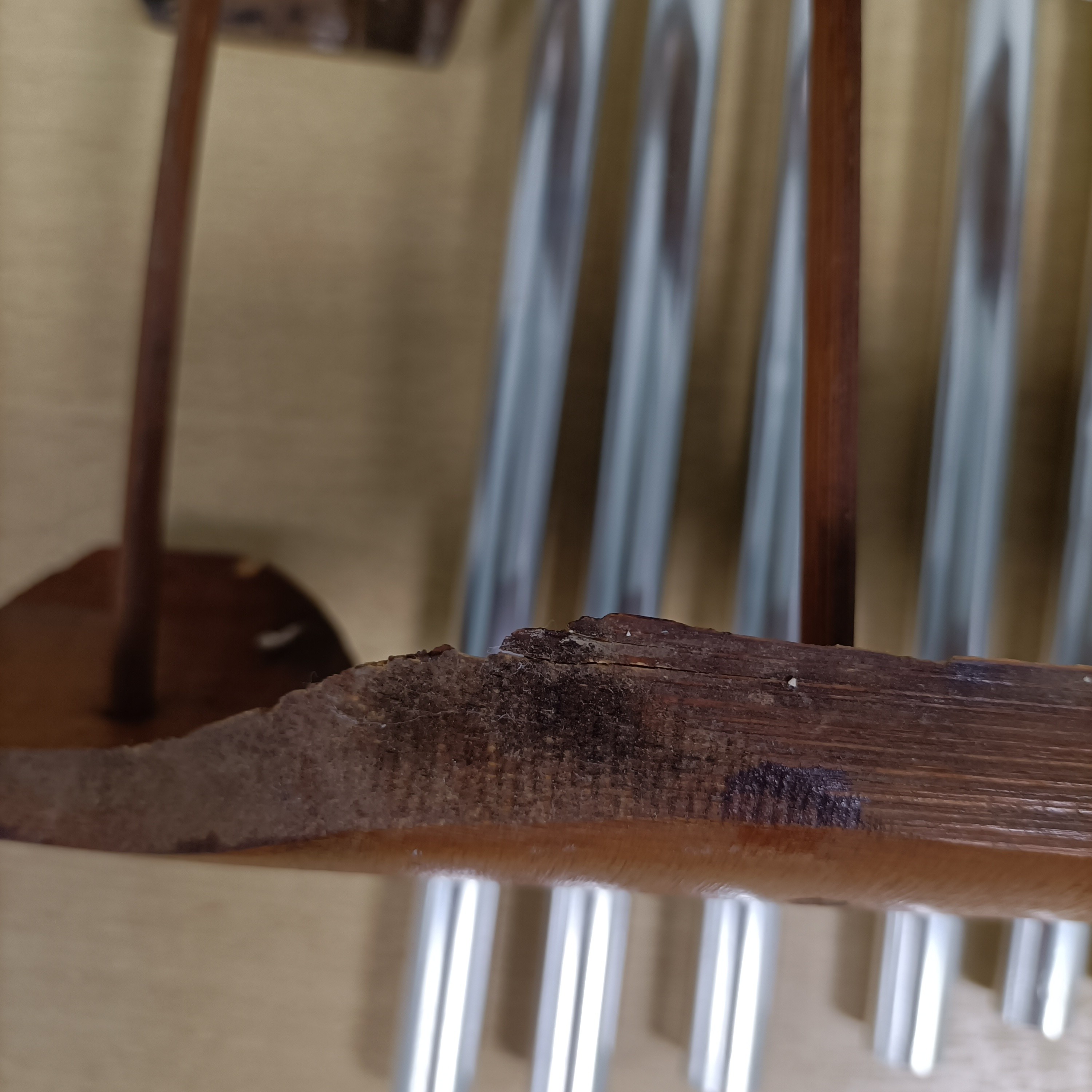 Kalimba sanza artisanale en bois massif instrument de musique ethnique déco vintage Très bon état - Vue 4 - 