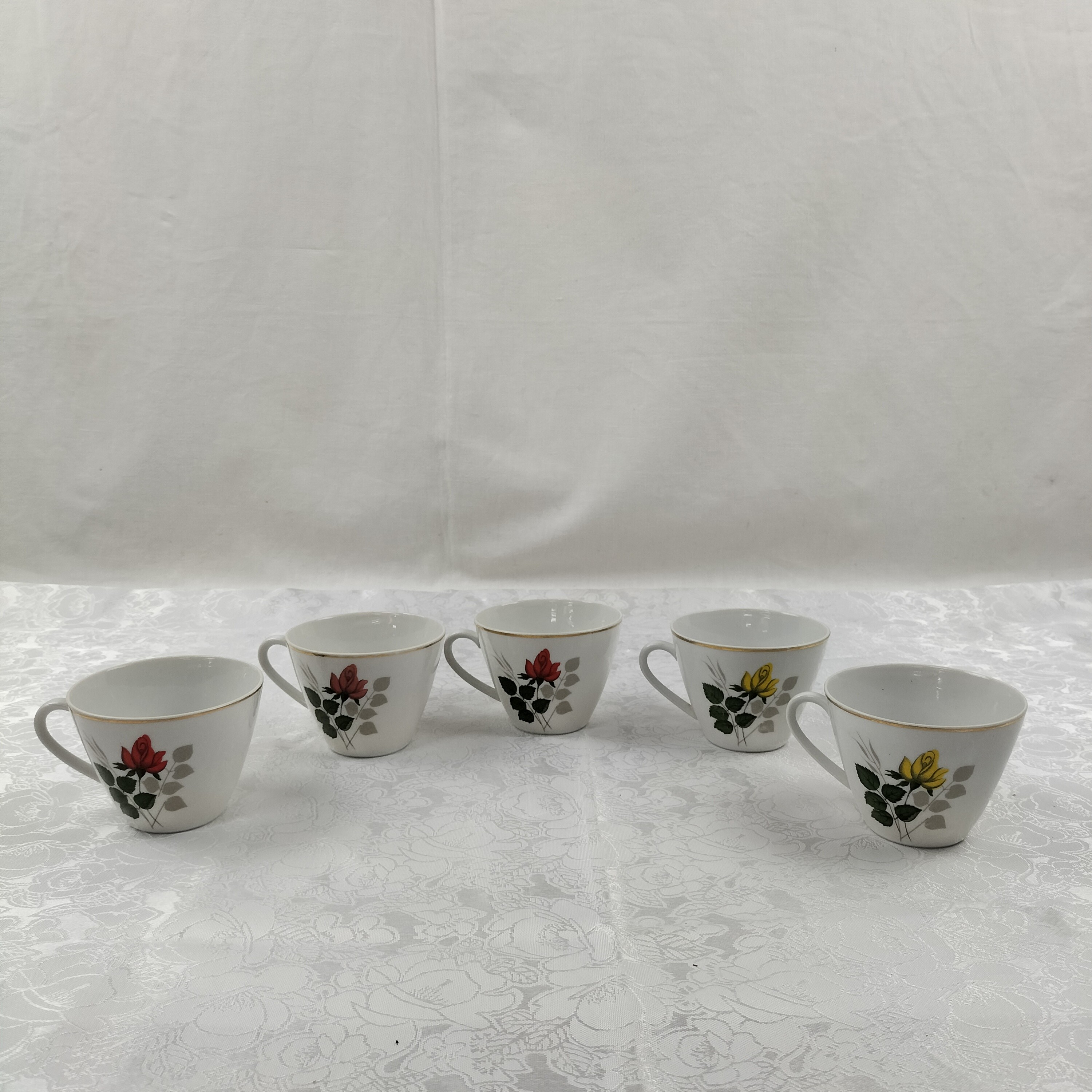 Service à café rose en porcelaine "Seltmann Weiden Bavaria"  Bon état - Vue 9 - 