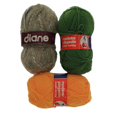 Lot de 3 pelotes panachées - Pingouin - 50g par pelote - Photo 0