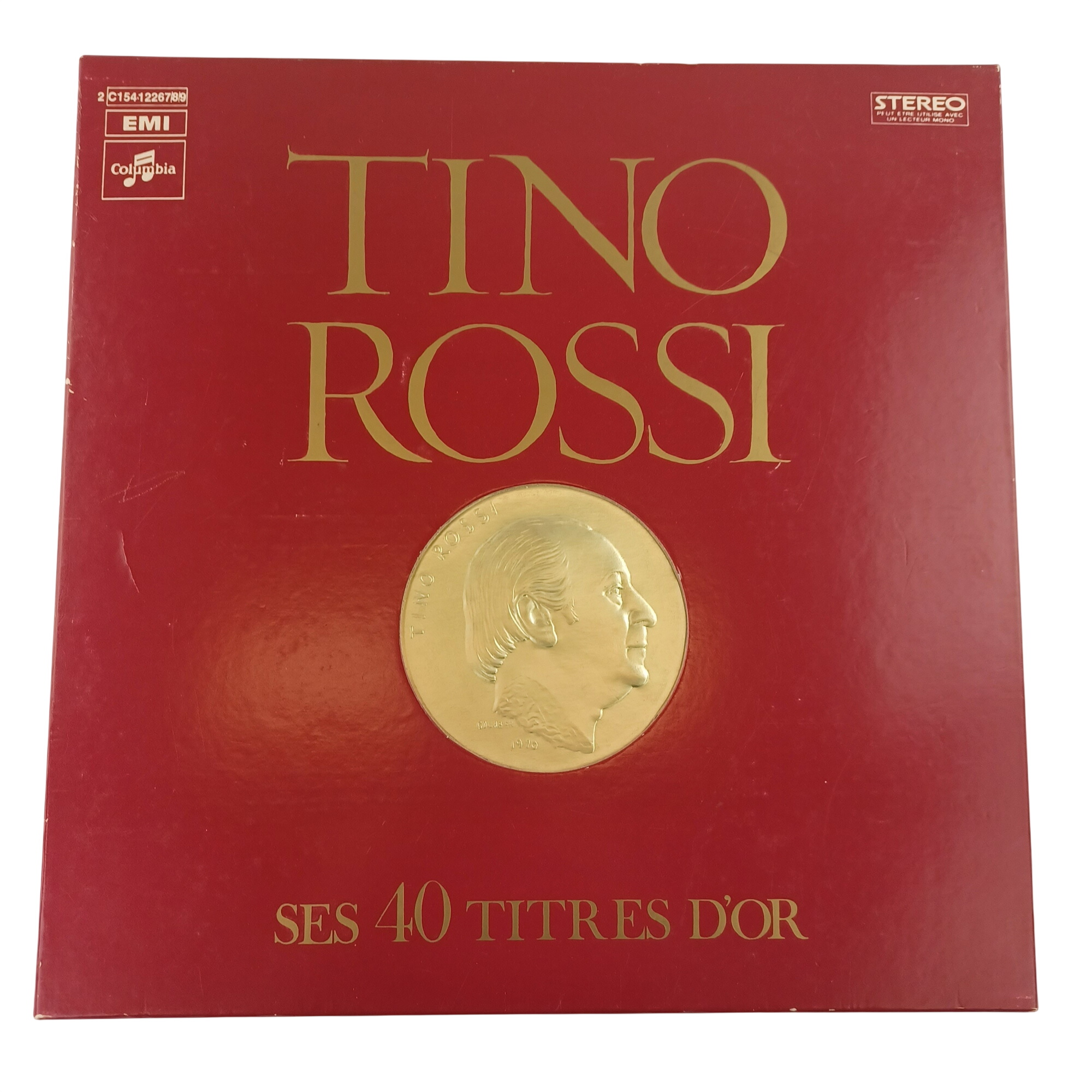 Acheter Coffret vinyle de Tino Rossi, ses 40 titres d'or en 33 tours Très bon état - 11,00 € Coffret vinyle de Tino Rossi, ses 40 titres d'or en 33 tours Très bon état - reconditionné disponible sur Label Emmaüs