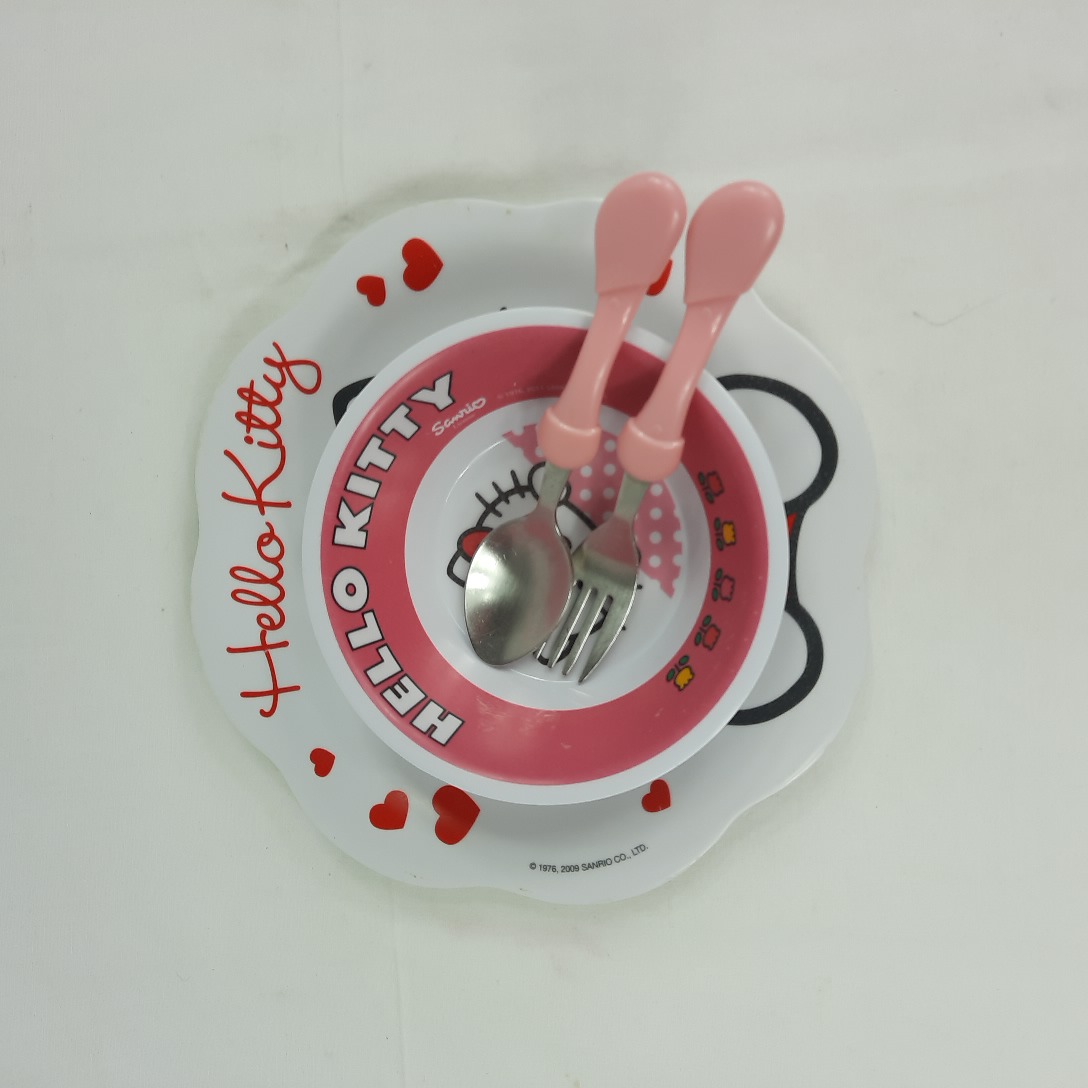 Set De Table Ovale Hello Kitty – PVC Rose – Neuf Avec Étiquettes