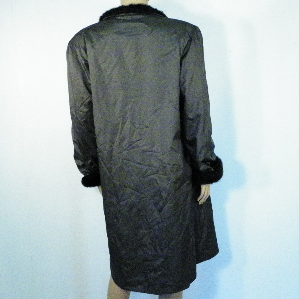 Manteau Femme Vintage Cacao CLAUDE HAVREY Taille Estimée 40. Bon état - Vue 3 - 
