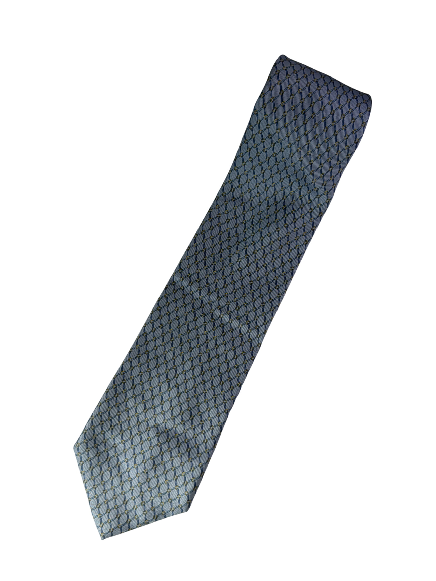 Cravate Battistoni en soie motif géométrique 🛒 - Photo 1