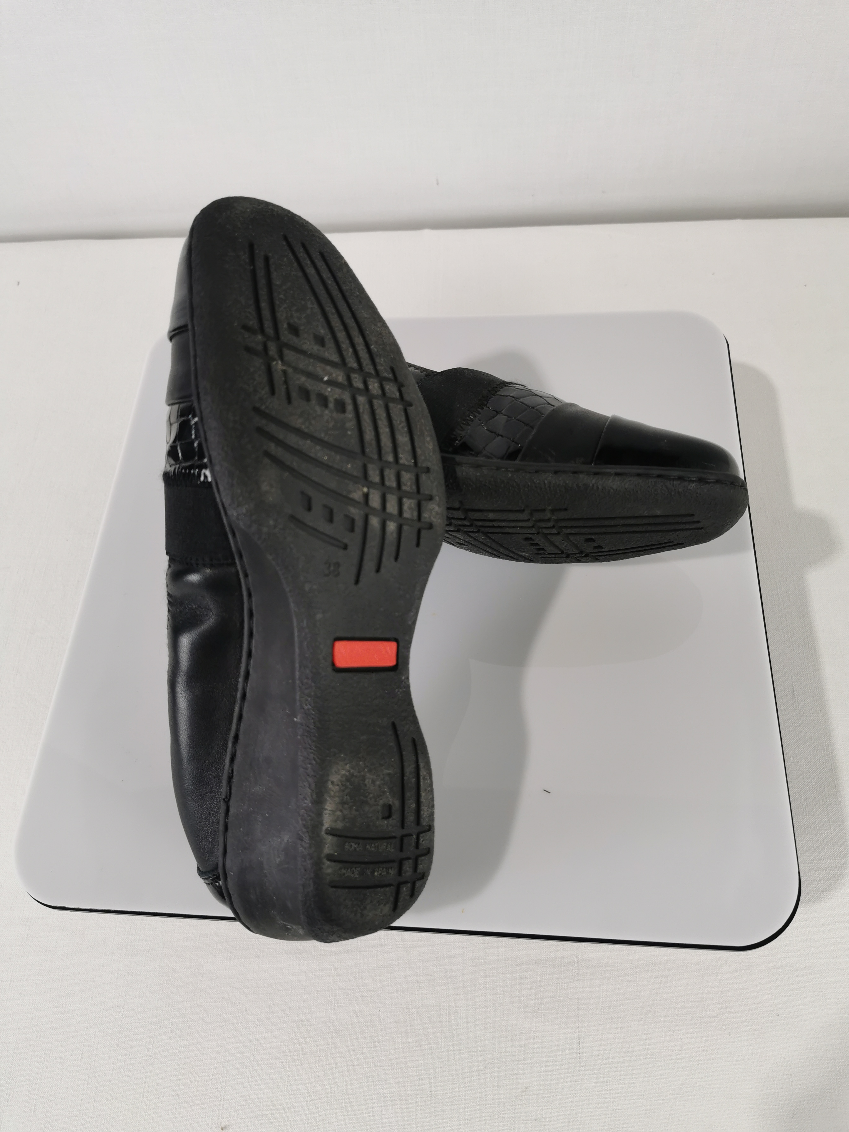 Mocassins noirs - femme - Notton - taille 38  - Vue 8 - 