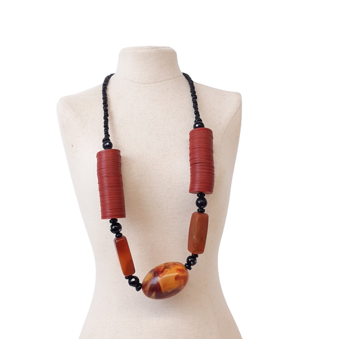 Collier 55cm vintage art Africain avec fermoir vis - Label Emmaus - Modalova