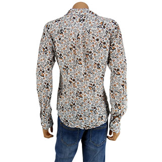 Voir photo 2 de Blouse blanche imprimée - Femme - BONOBO - Taille M Blouse blanche imprimée - Femme - BONOBO - Taille M Très bon état - Vue 2 -