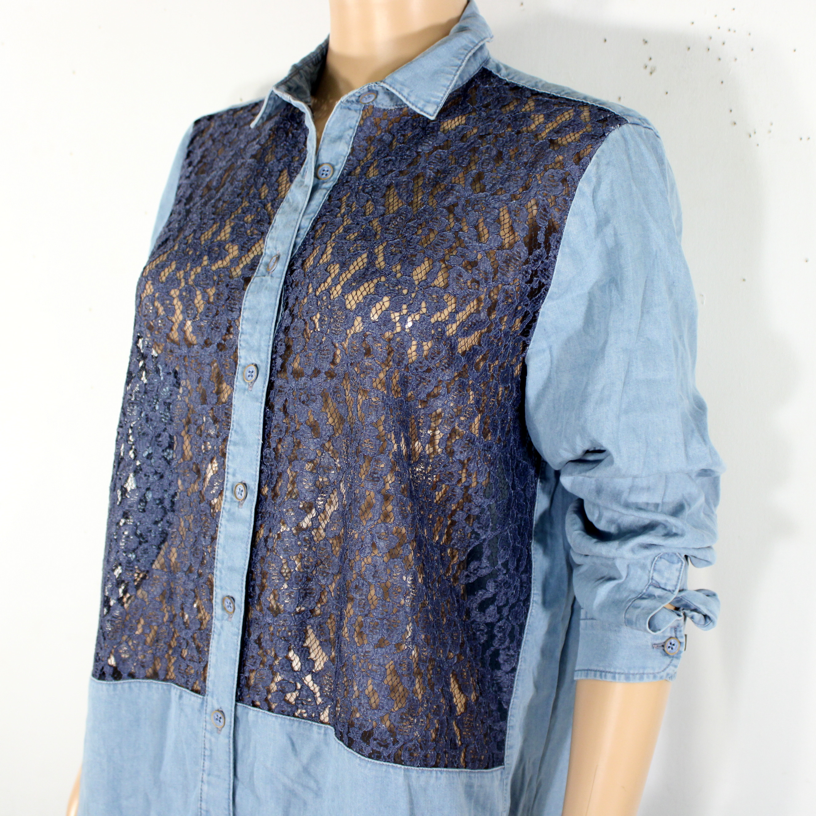 Robe Chemise Bleue Denim U.S POLO ASSN Taille 38 - Photo 2