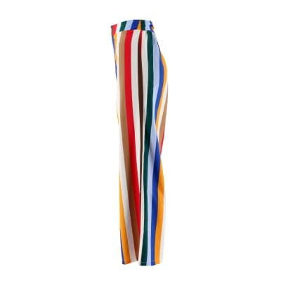 Pantalon fluide multicolore à rayures - Femme - MINE - Taille S - Photo 2