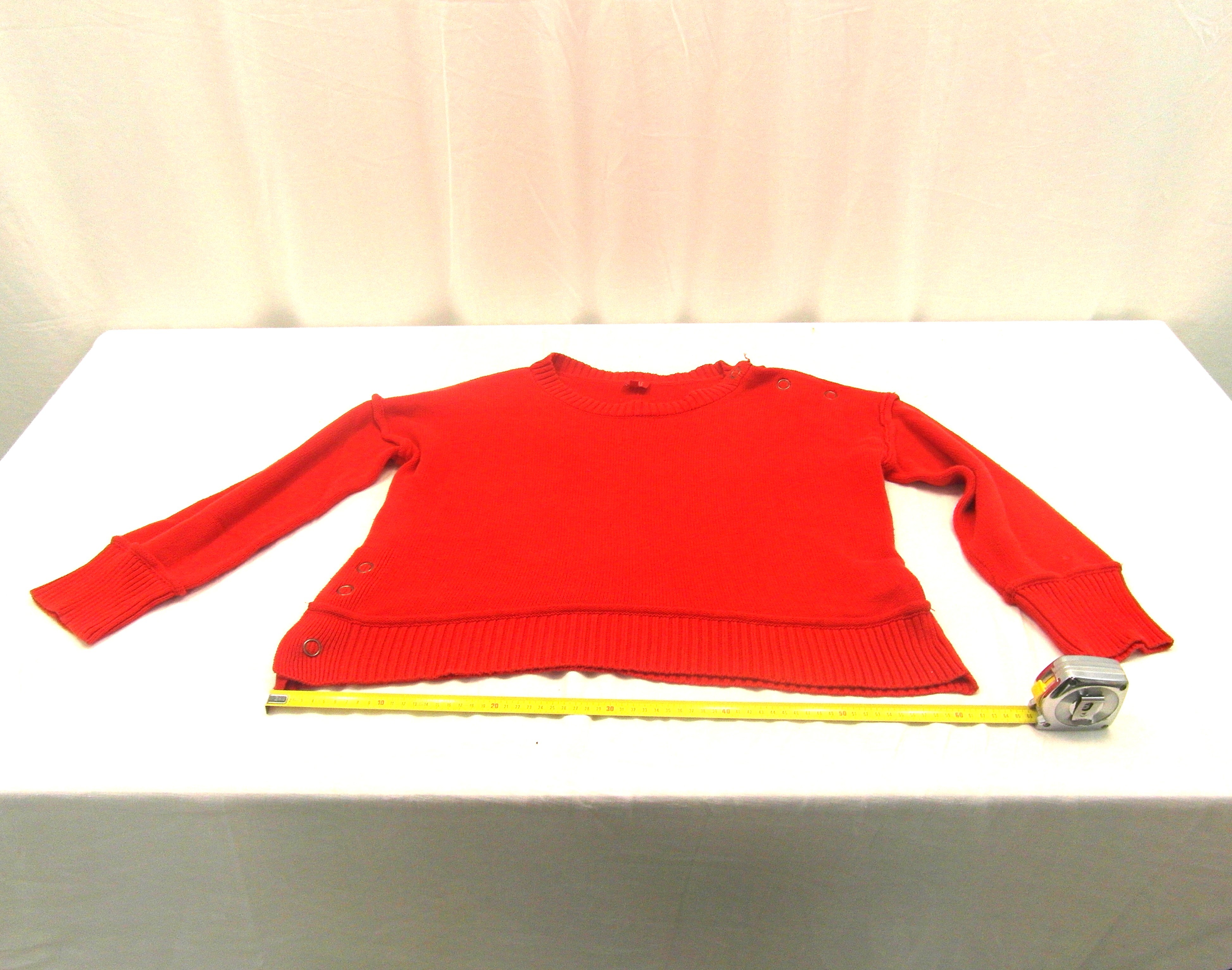 Pull à manches longues rouge Miss Captain taille 1 - Photo 5