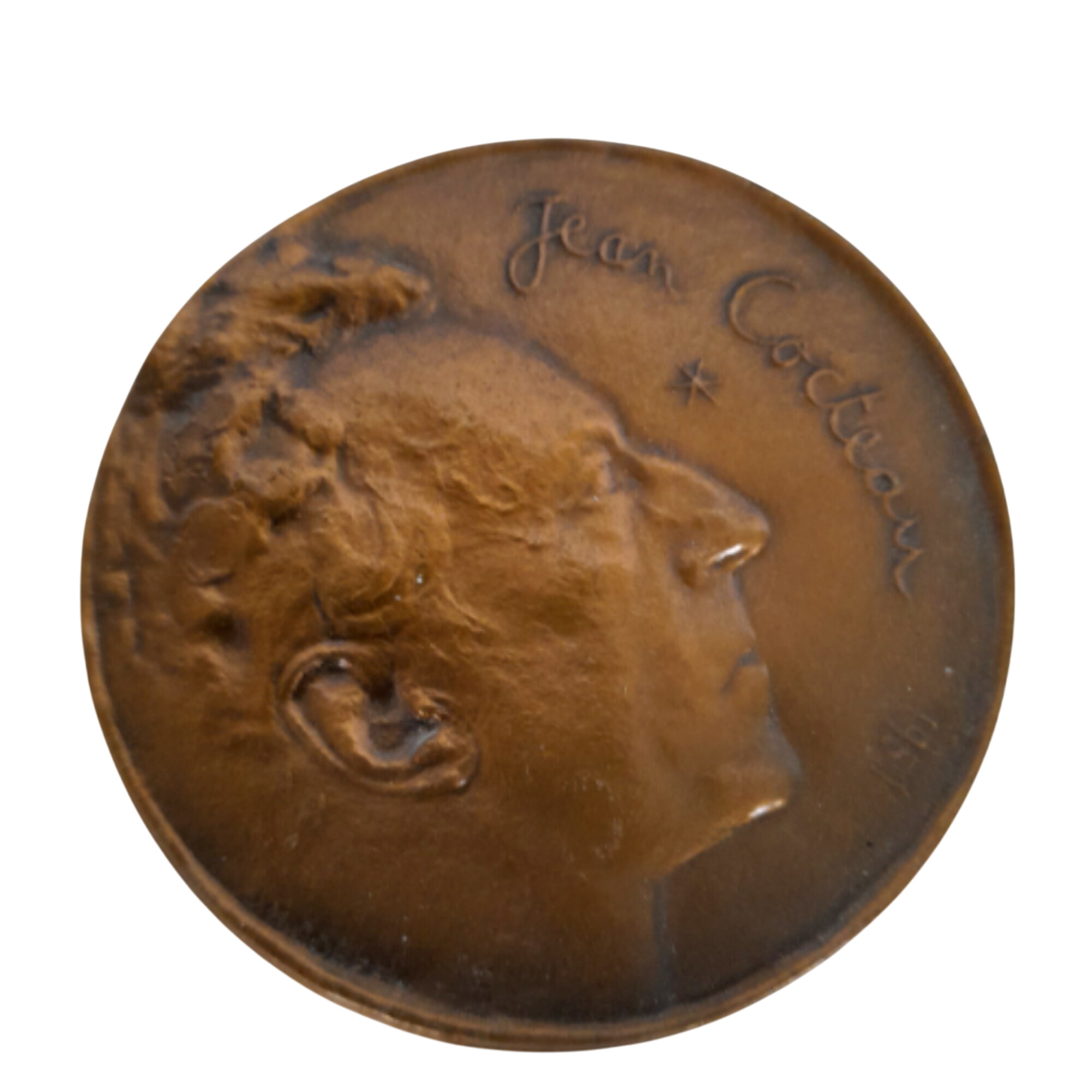 Médaille JEAN COCTEAU 1951, en BRONZE - Photo 0