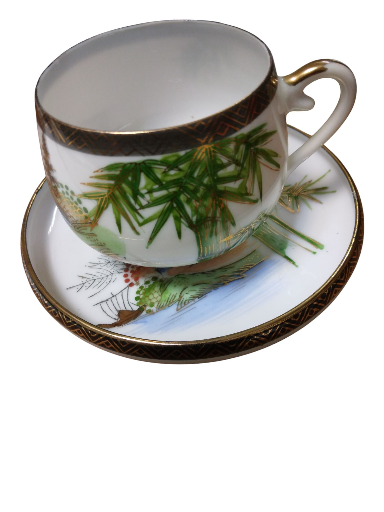 Service à thé CHINOIS en Porcelaine fine - Bon état - Photo 5