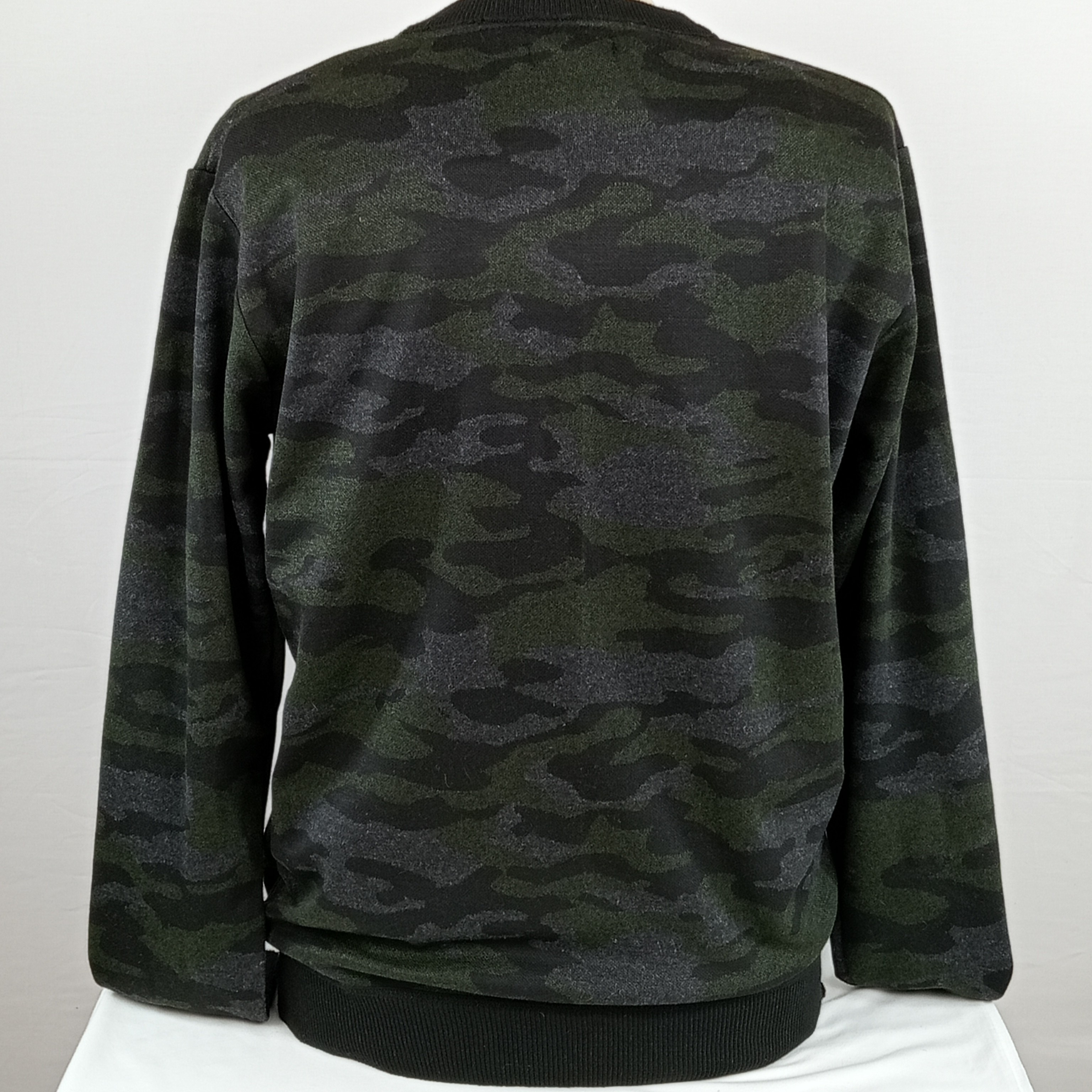 Sweat - homme - marque StreetWear - manches longues - couleur noir, gris et vert - taille L (42) - Photo 1