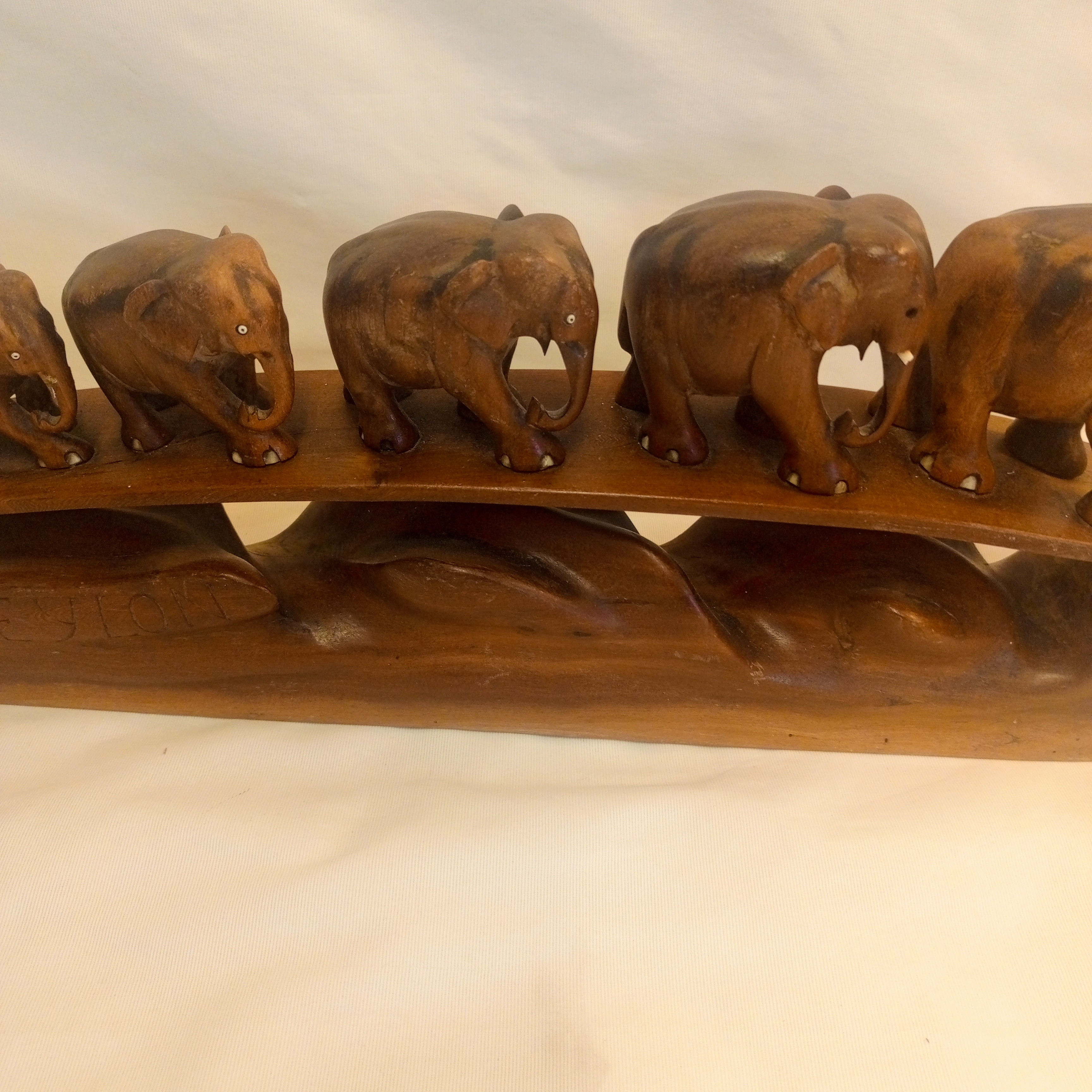 Caravane de 6 Éléphants en bois de palissandre - Photo 6