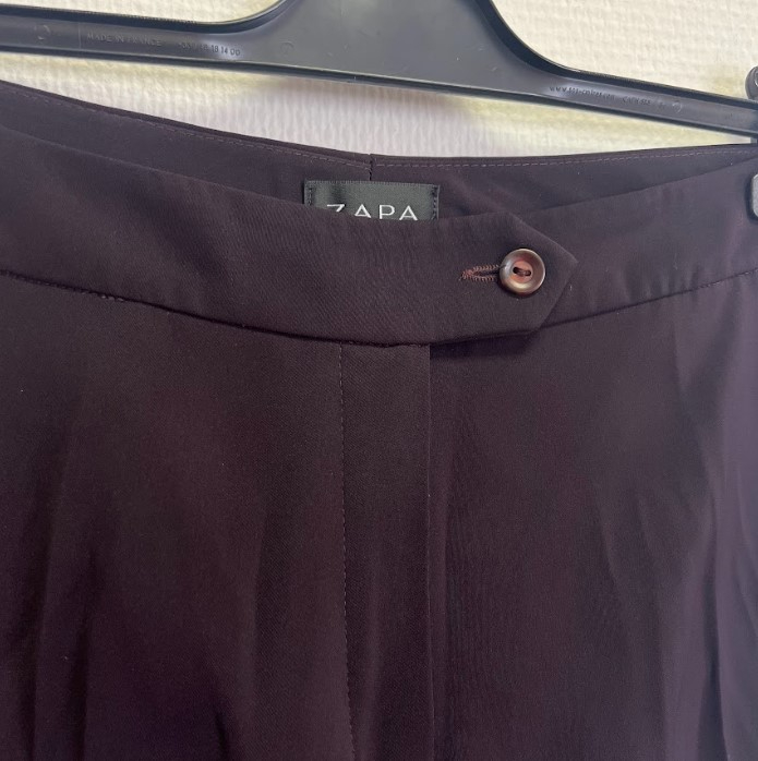 Pantalon Zapa droit marron femme - T44 Très bon état - Vue 2 - 