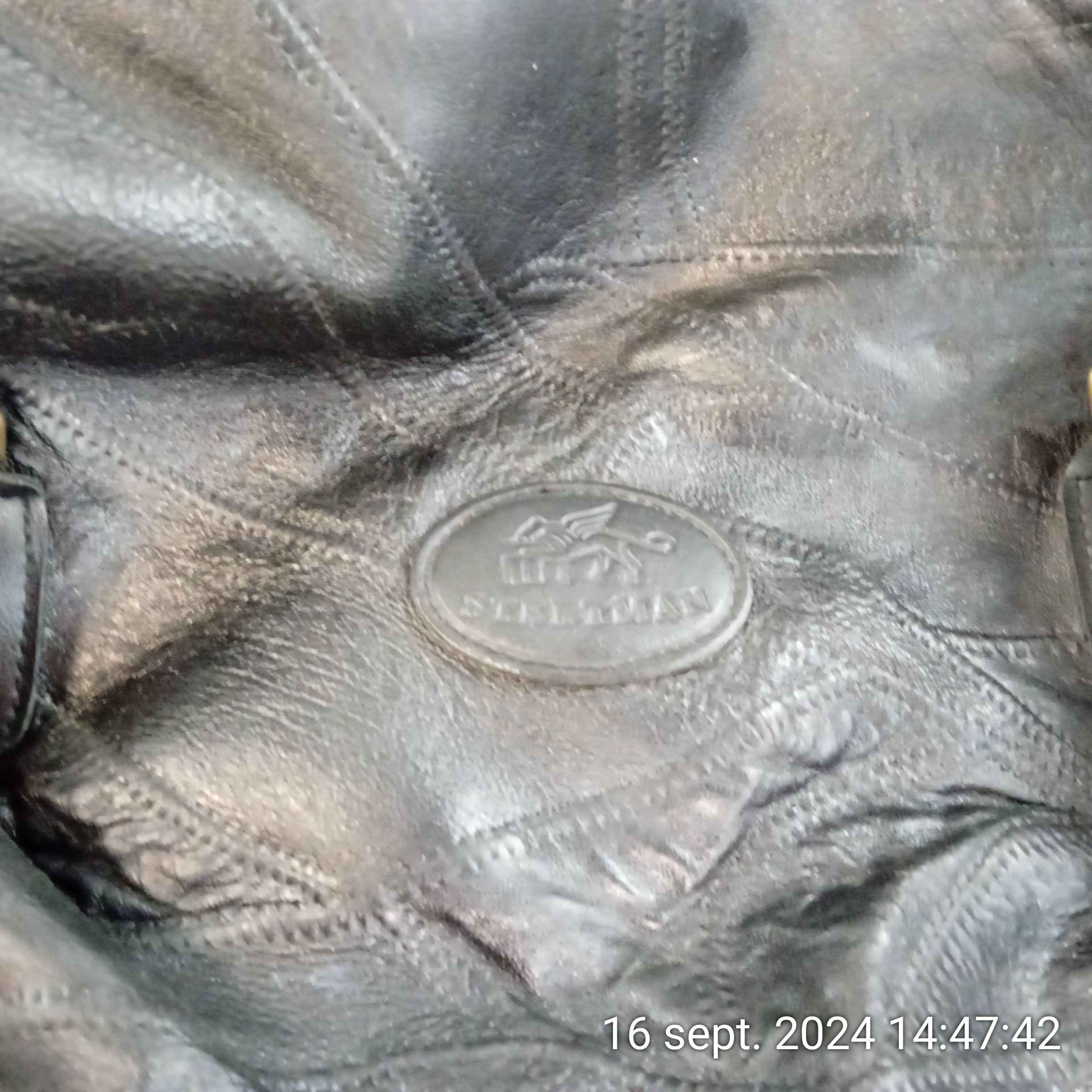 Sac de voyage STELTMAN en cuir noir Bon état - Vue 5 - 