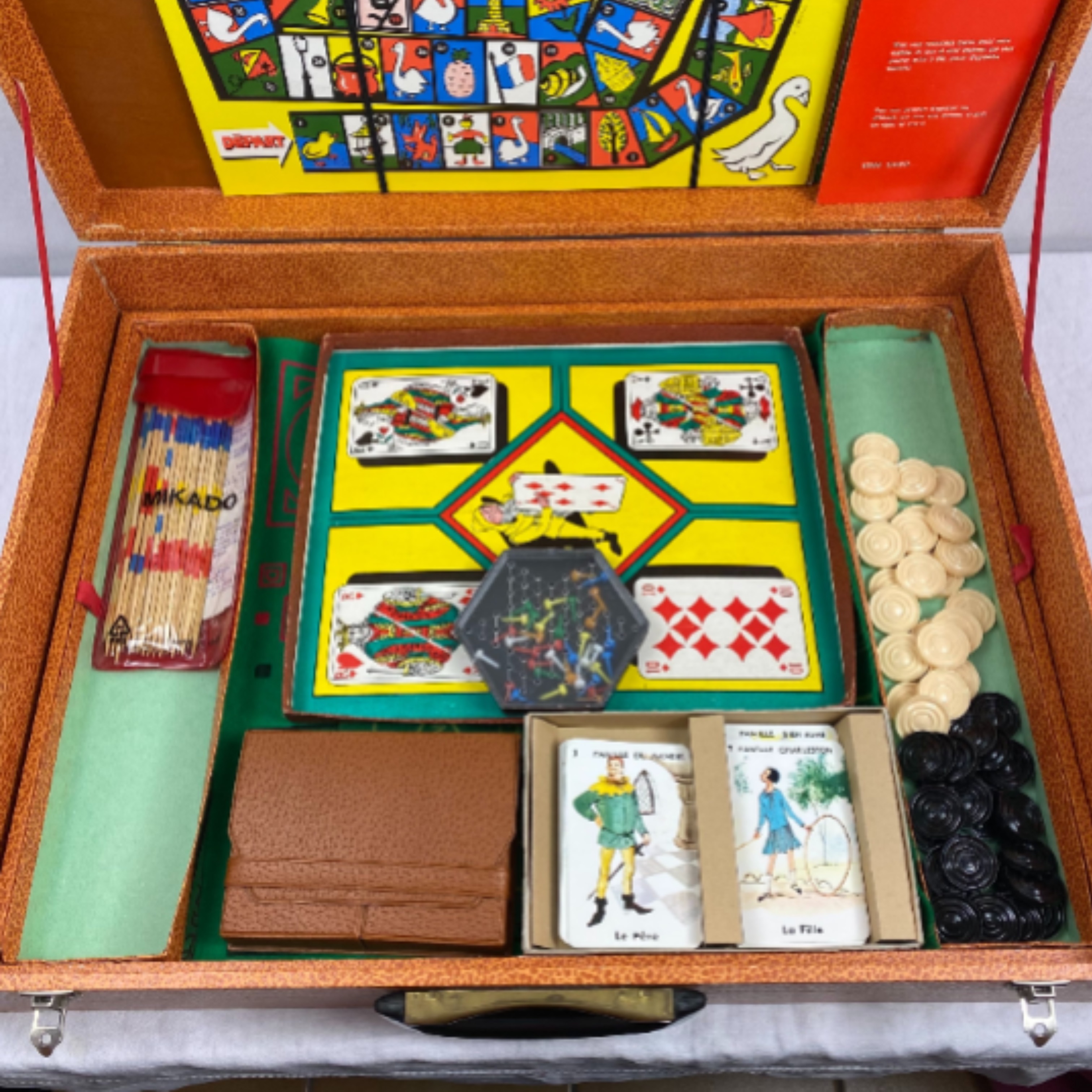 Malette Vintage multi jeux de société État correct - Vue 5 - 