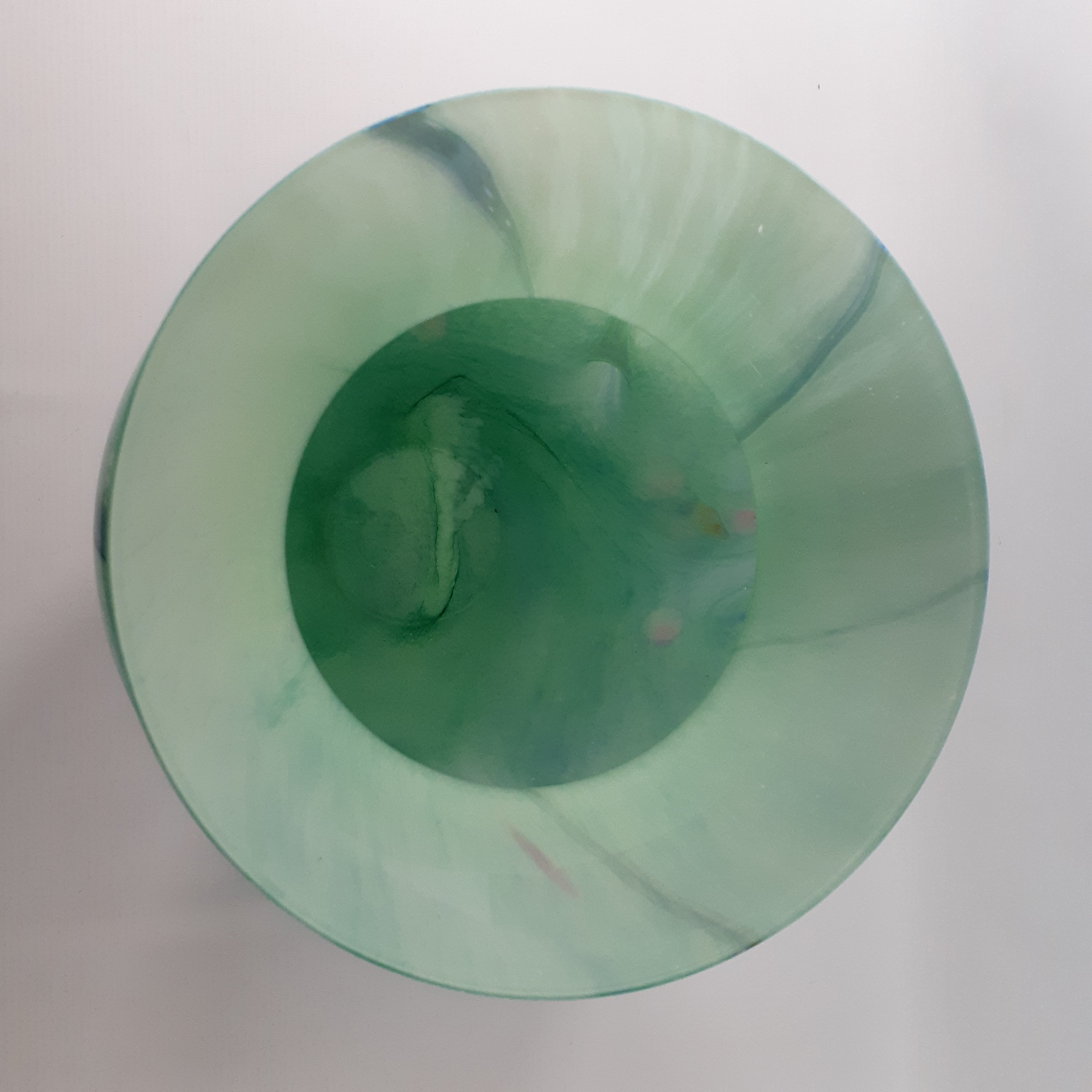 Très beau et grand vase en verre soufflé à inclusions - Photo 11