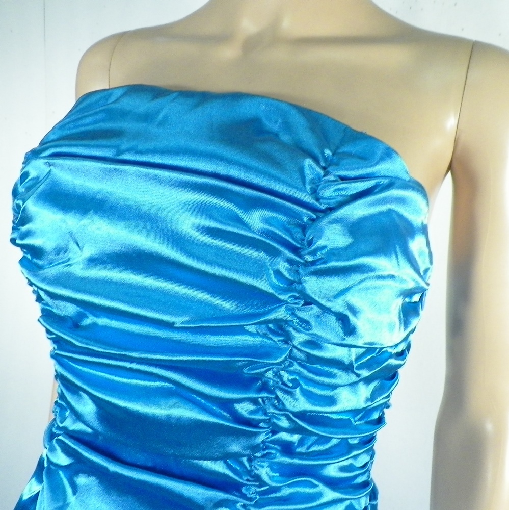 Robe Cocktail Bleu JUJU&CHRISTINE Taille S Bon état - Vue 4 - 