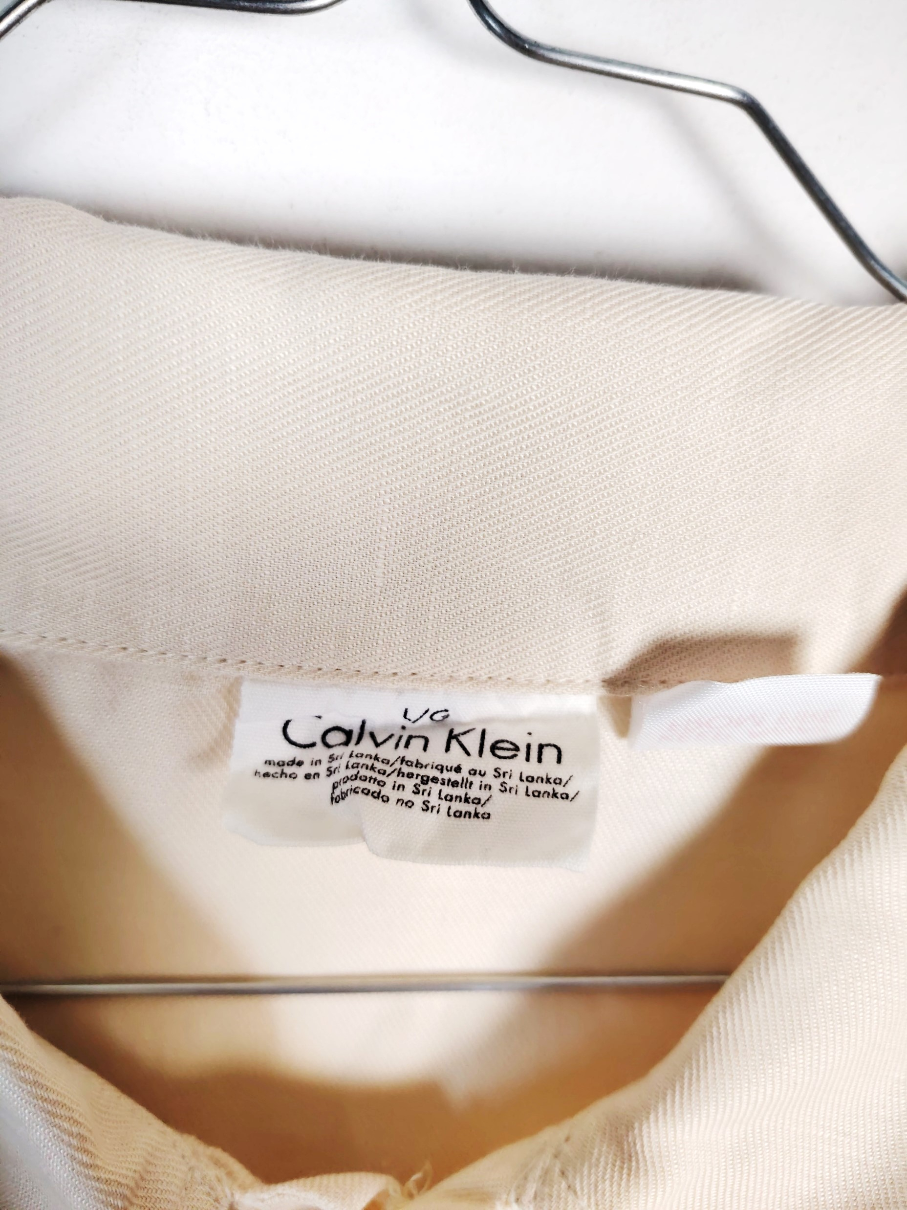 Calvin Klein Chemise beige Tomboy - Taille L - Photo 5