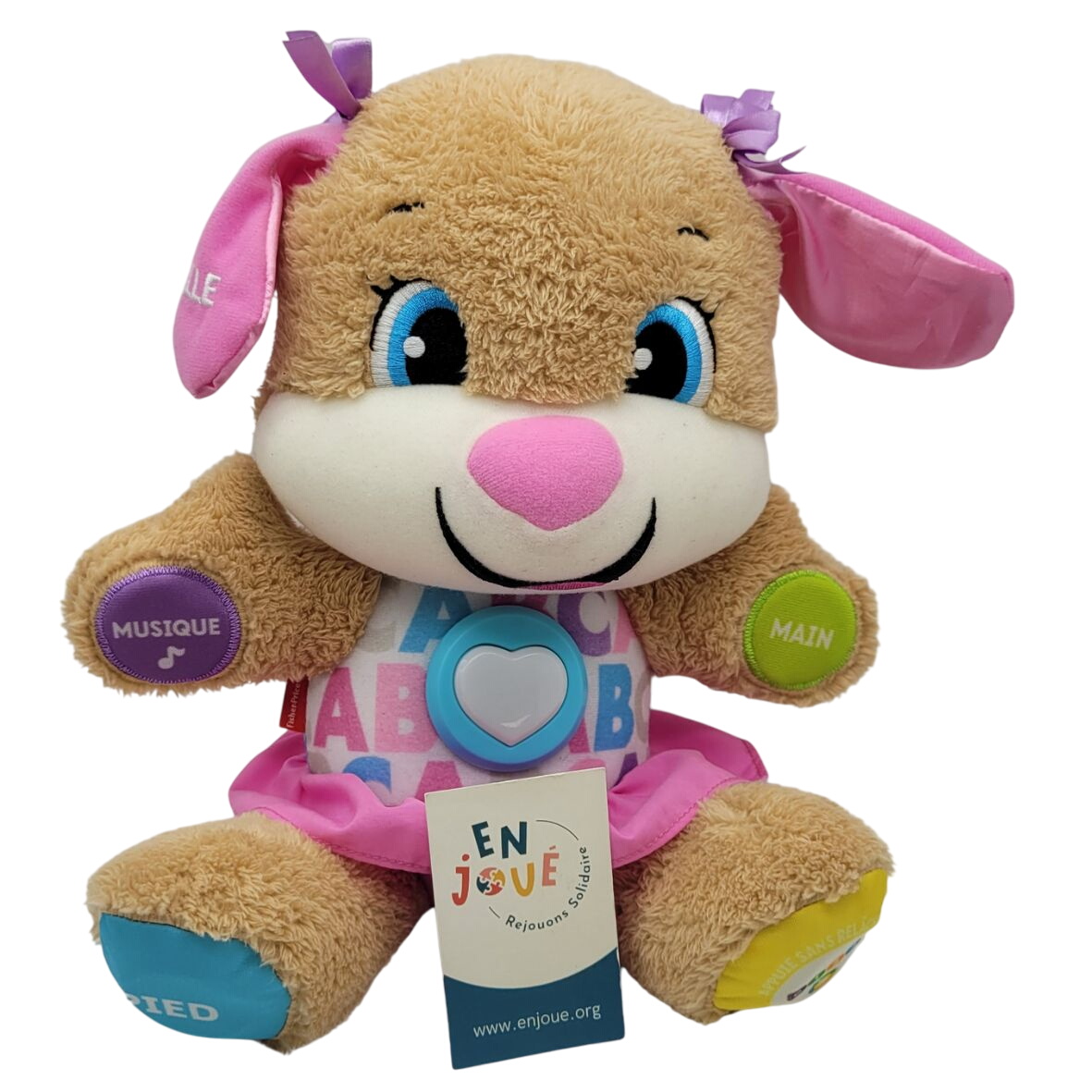 Acheter Peluche interactif - Ficher Price - A partir de 6 mois Bon état - 14,00 € Peluche interactif - Ficher Price - A partir de 6 mois Bon état - reconditionné disponible sur Label Emmaüs