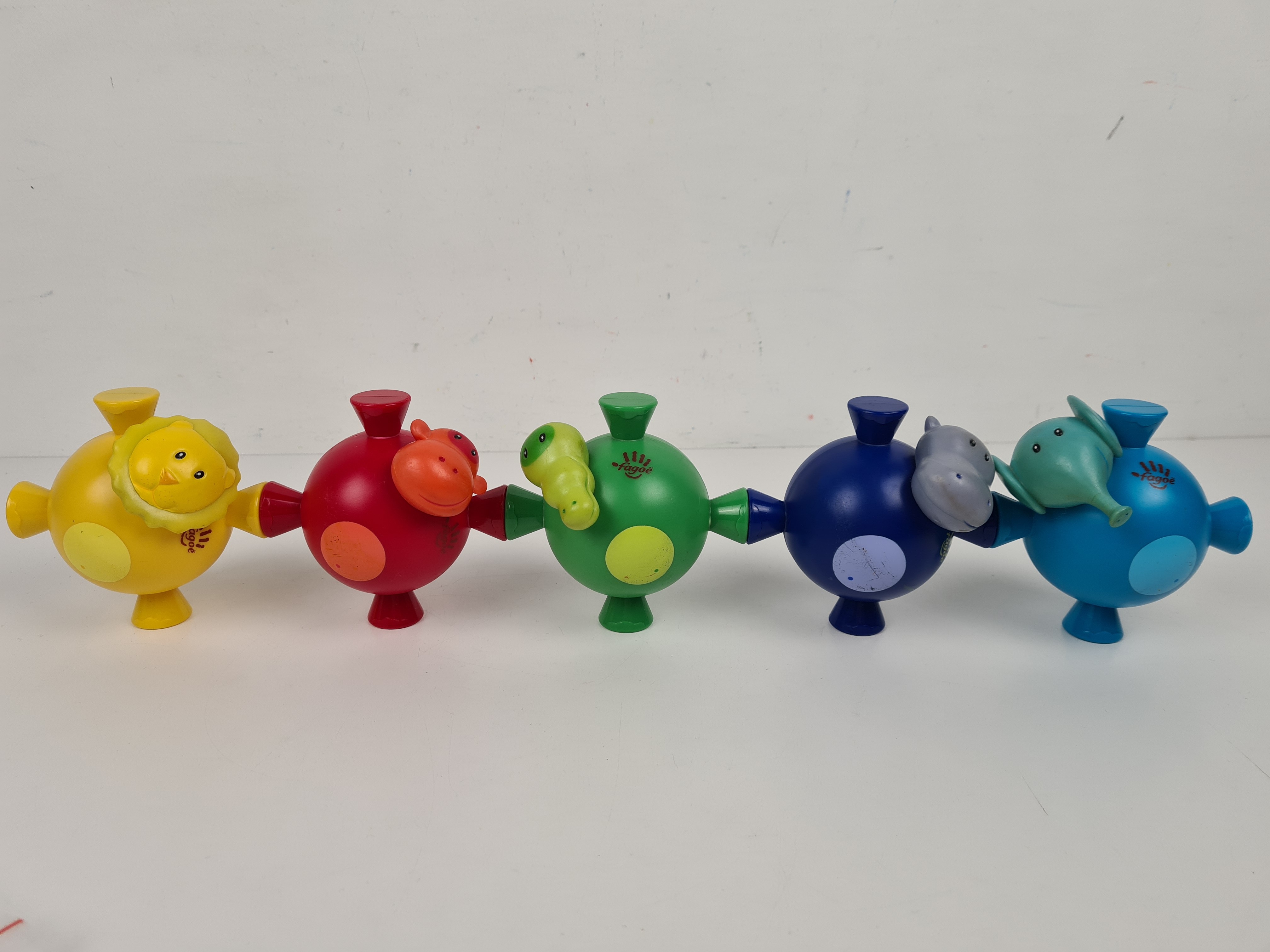 Jouet premier âge - Lot de 5 animaux magnétique - Fagoé - 12 mois + - Photo 3
