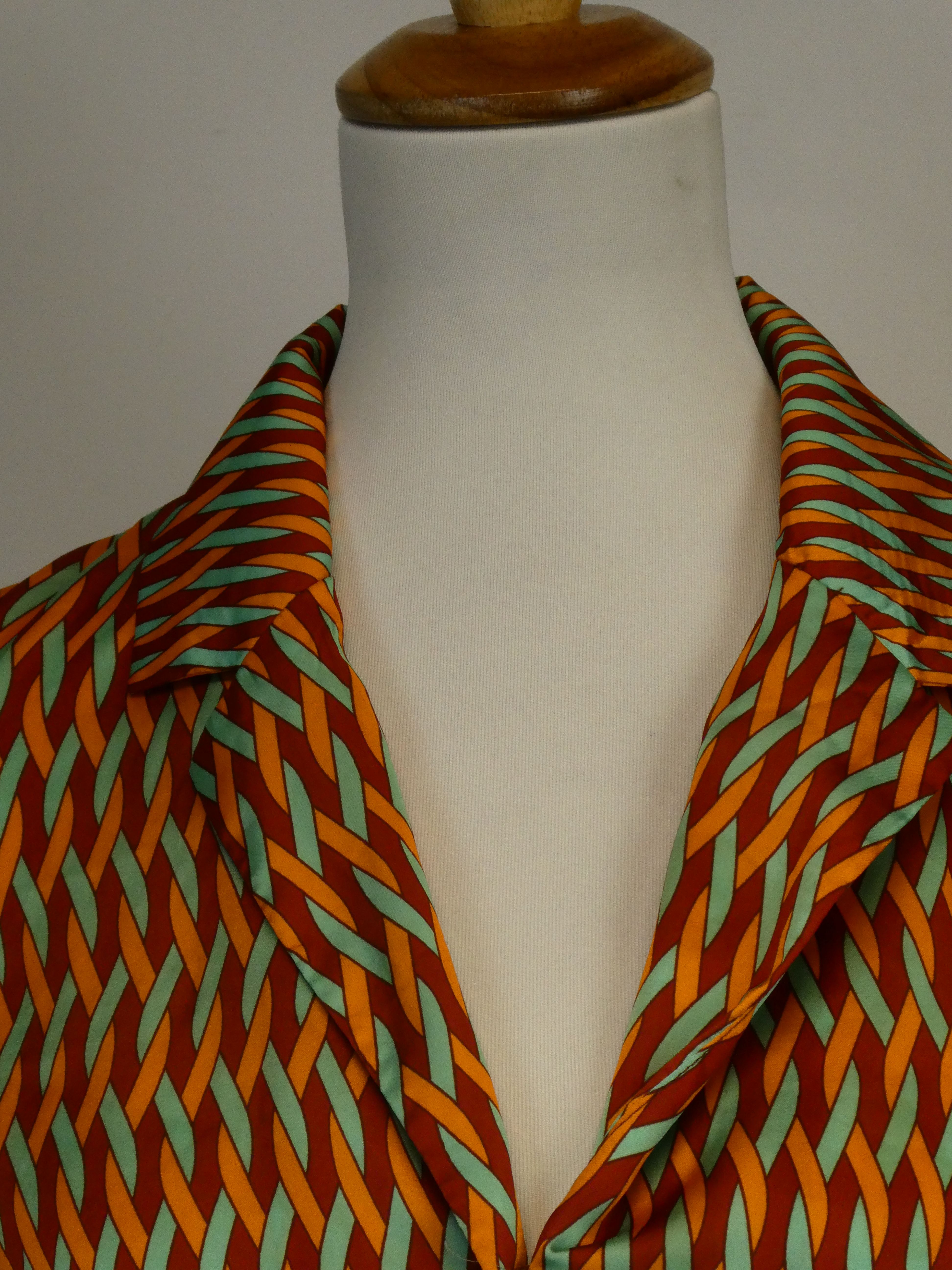 Pimkie chemise manches longues encolure tailleur à motif linéaire - Taille L - Photo 5