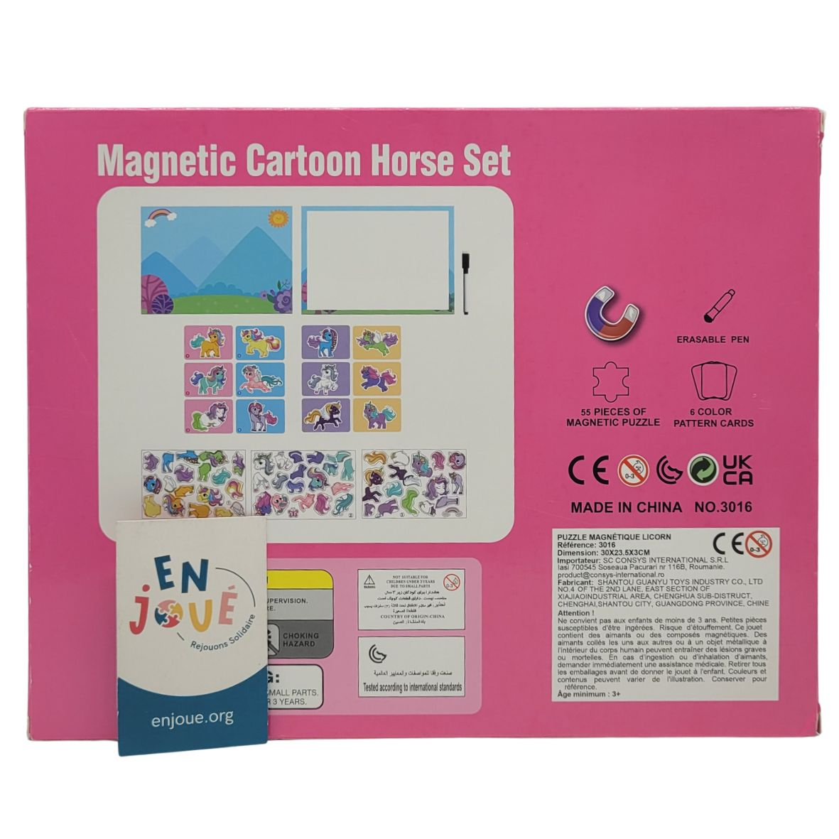 Voir photo 3 de Puzzle magnétique licorn - Magnetic Cartoon Horse Set - Dès 3 ans. Puzzle magnétique licorn - Magnetic Cartoon Horse Set - Dès 3 ans. Comme neuf - Vue 3 -