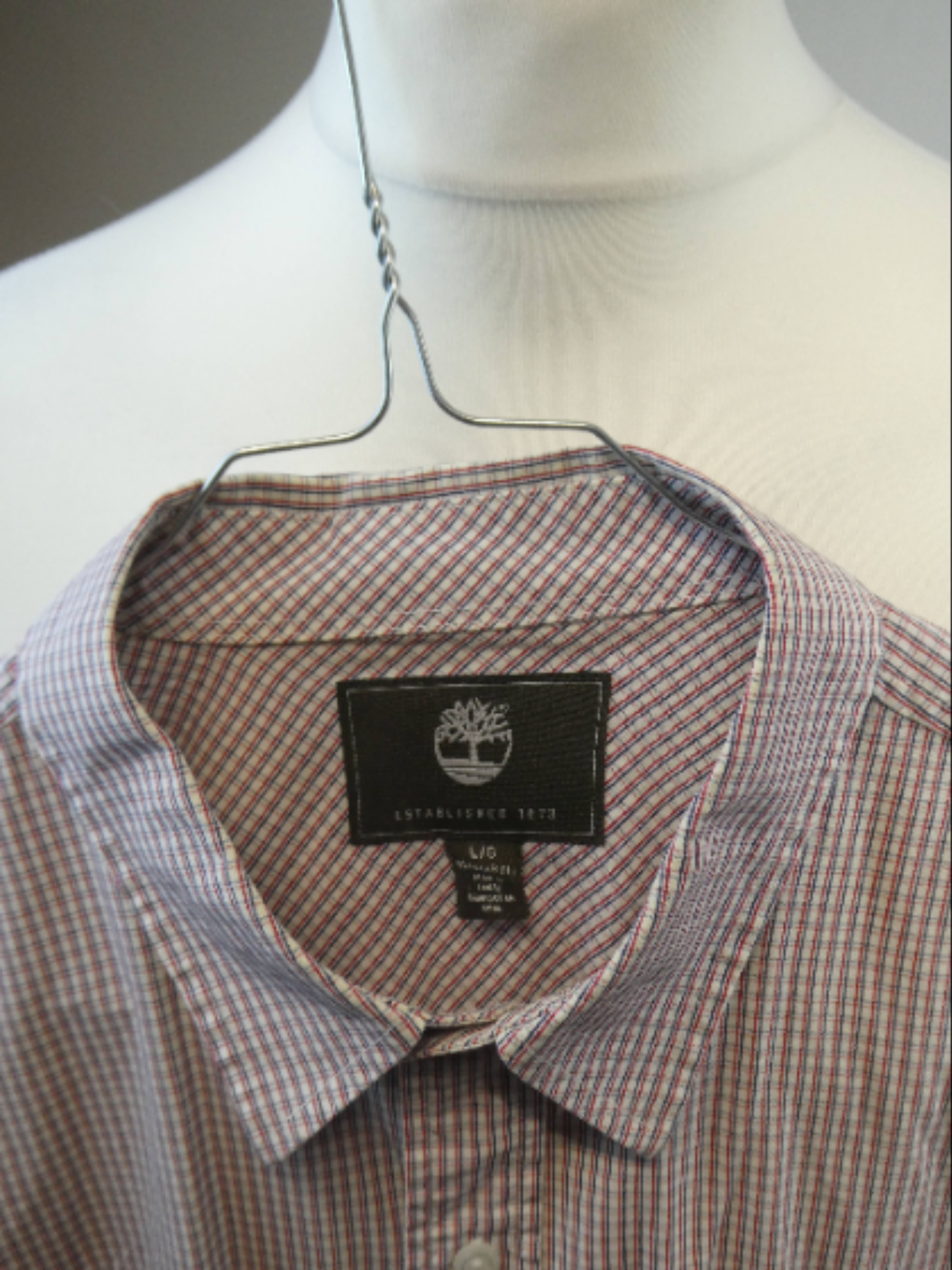 Timberland - Chemise à petits carreaux Regular Fit - L - Photo 4