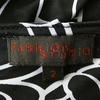 Débardeur noir et blanc imprimé - femme - Fashion Studio - taille 2 - Photo 3