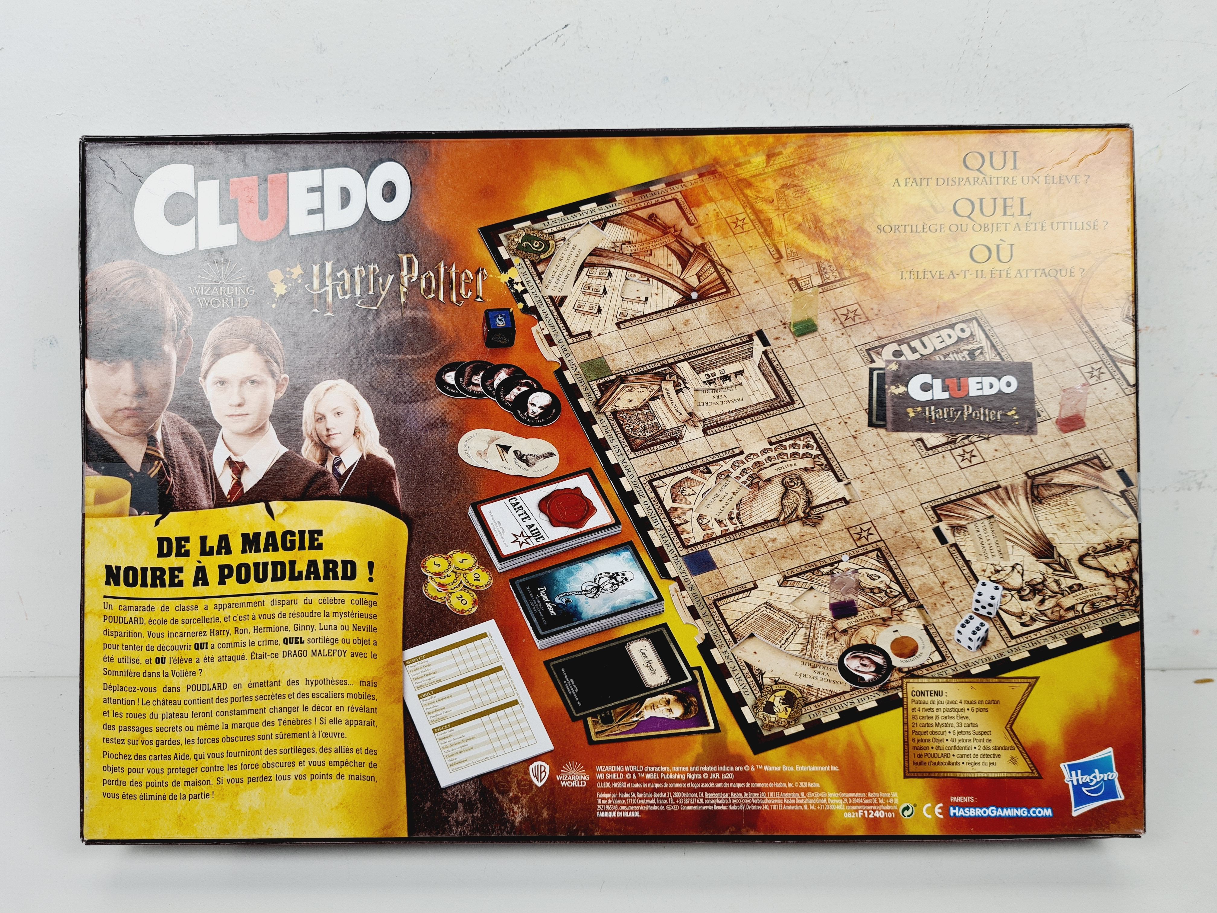 Jeu d'enquête - Cluedo Harry potter - Hasbro gaming - 8 ans+ Bon état - Vue 4 - 
