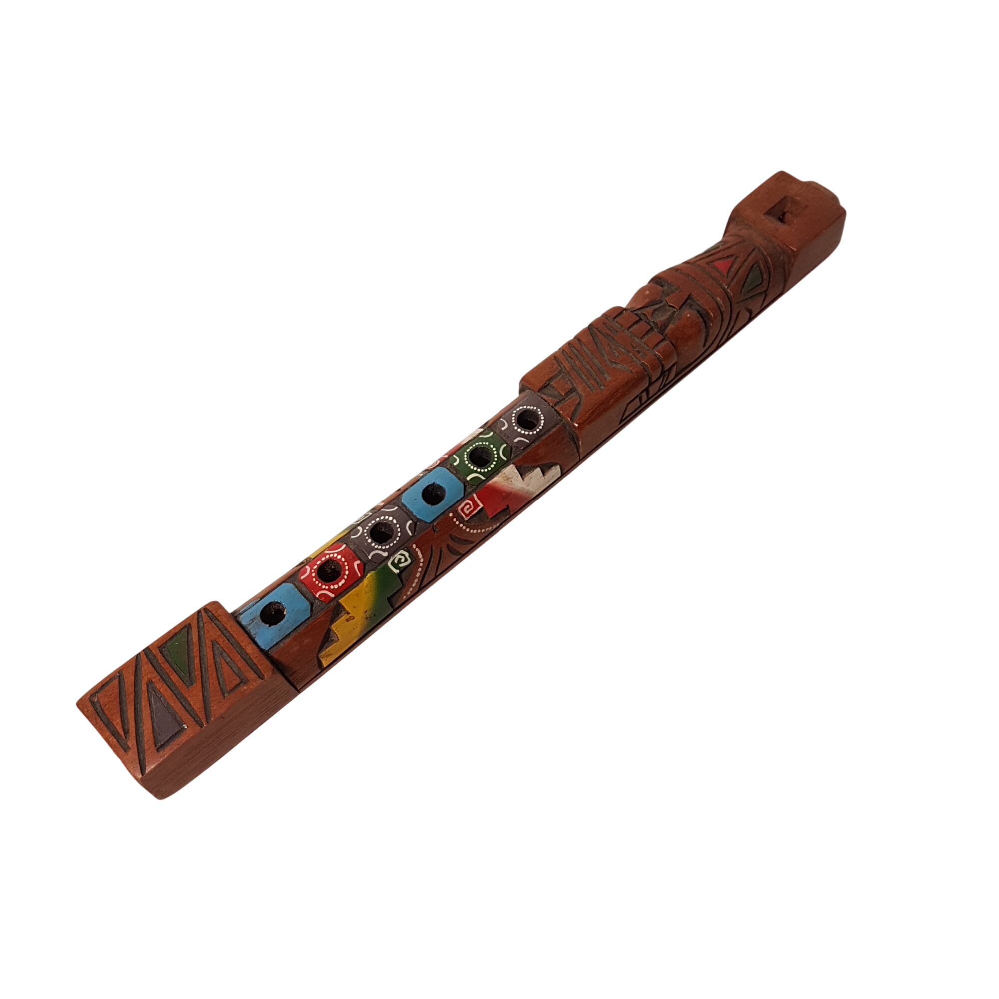 Acheter Flûte péruvienne en bois peint 32 cm Très bon état - 14,00 € Flûte péruvienne en bois peint 32 cm Très bon état - reconditionné disponible sur Label Emmaüs