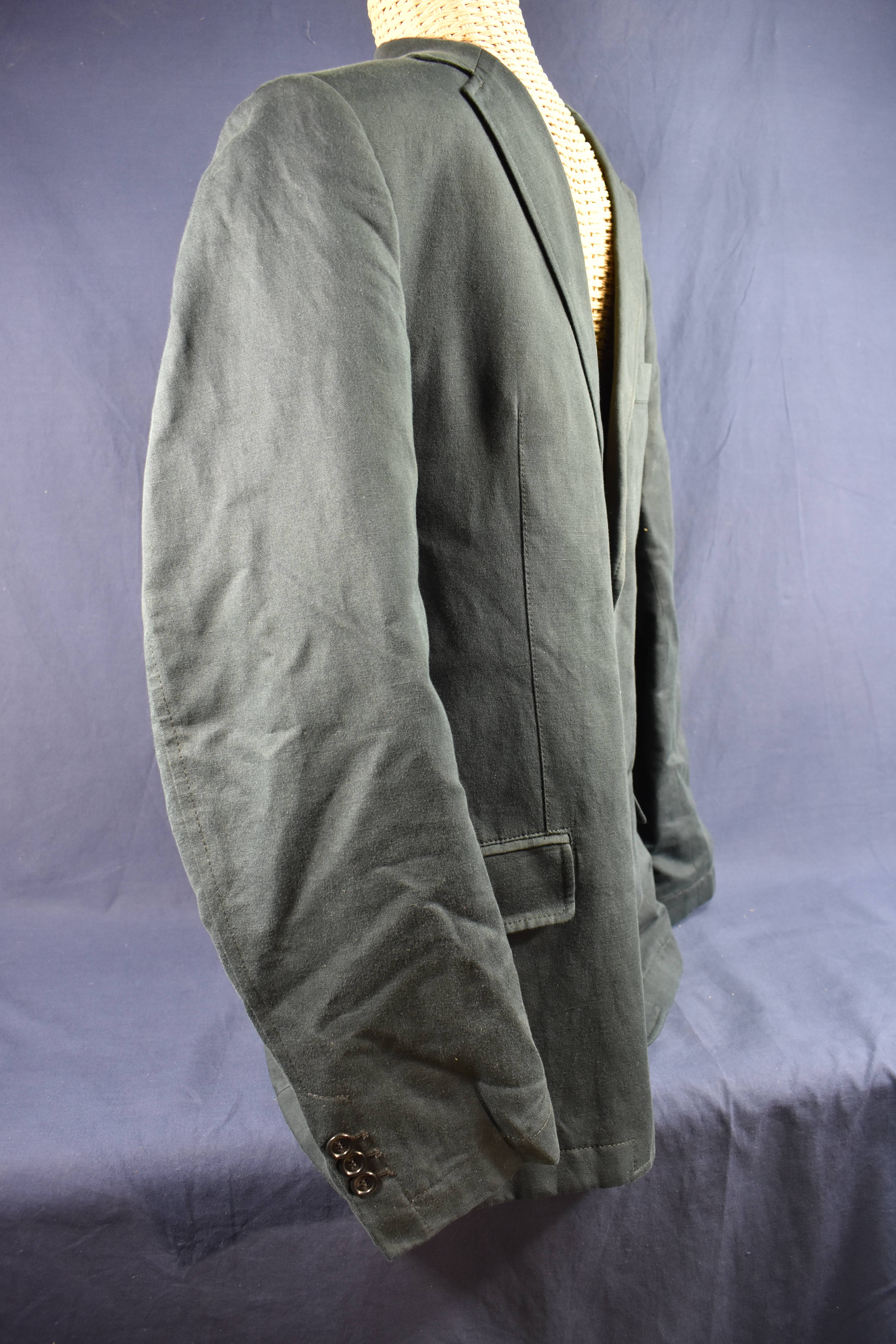 Veste d'été homme " New Man " marine en coton et polyester taille 52, 4, poches dont 2 poches intérieures boutonnées.  - Vue 5 - 